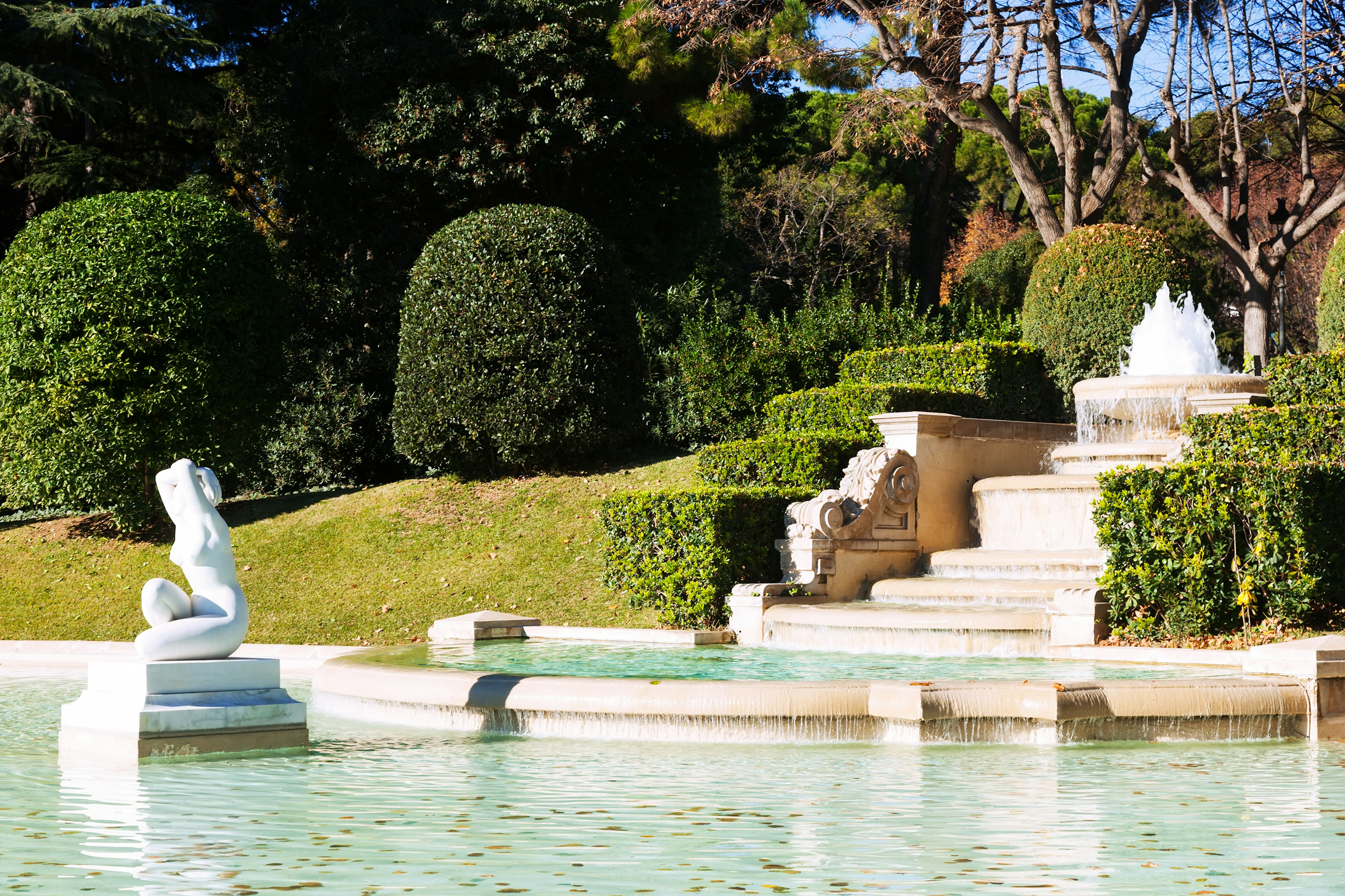 Fountain at the Palau de Pedralbes