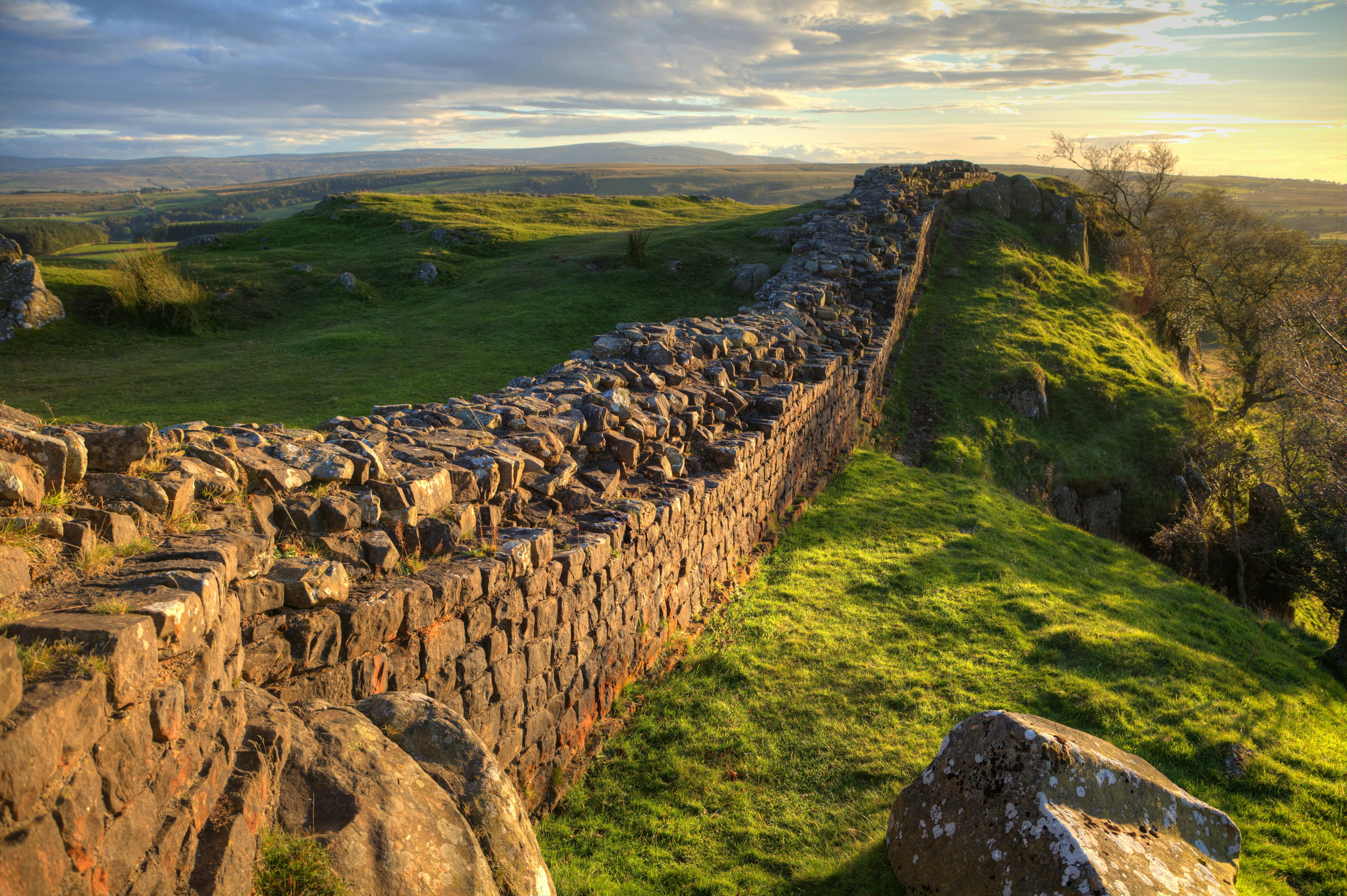 Evening Light on Hadrian's Wall