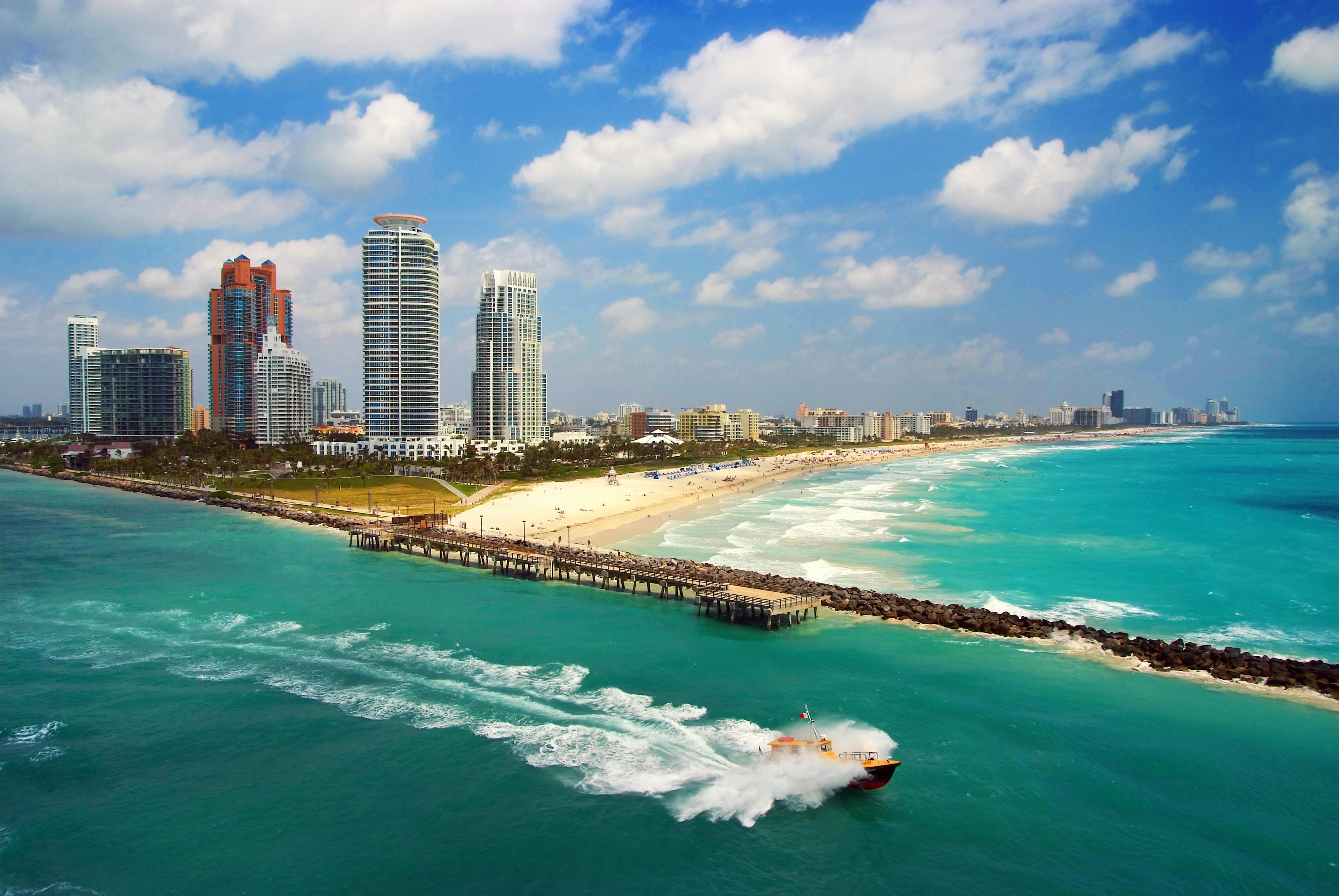 Aerial view of South Miami Beach