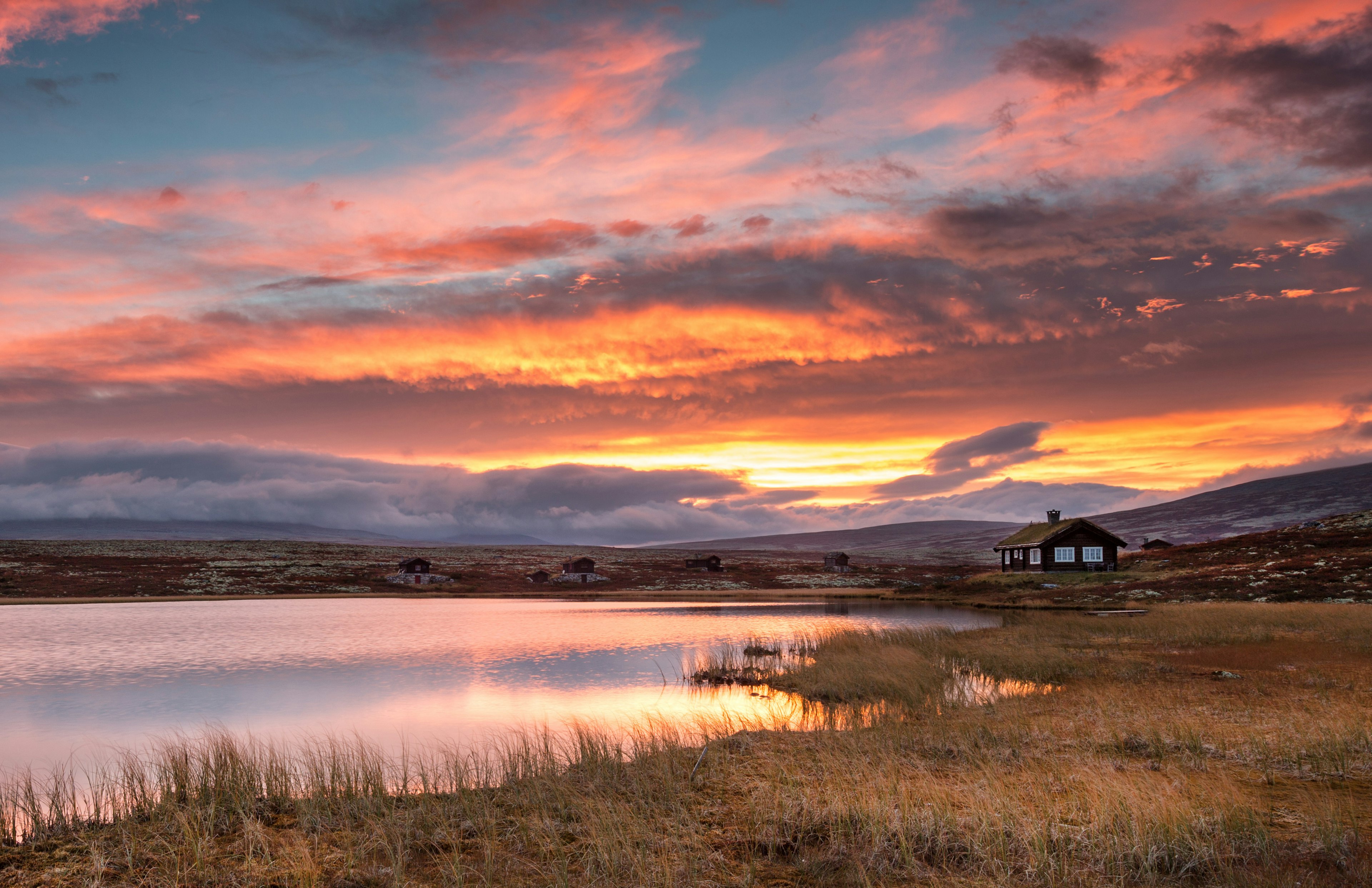 Sunset in Rondane National Park