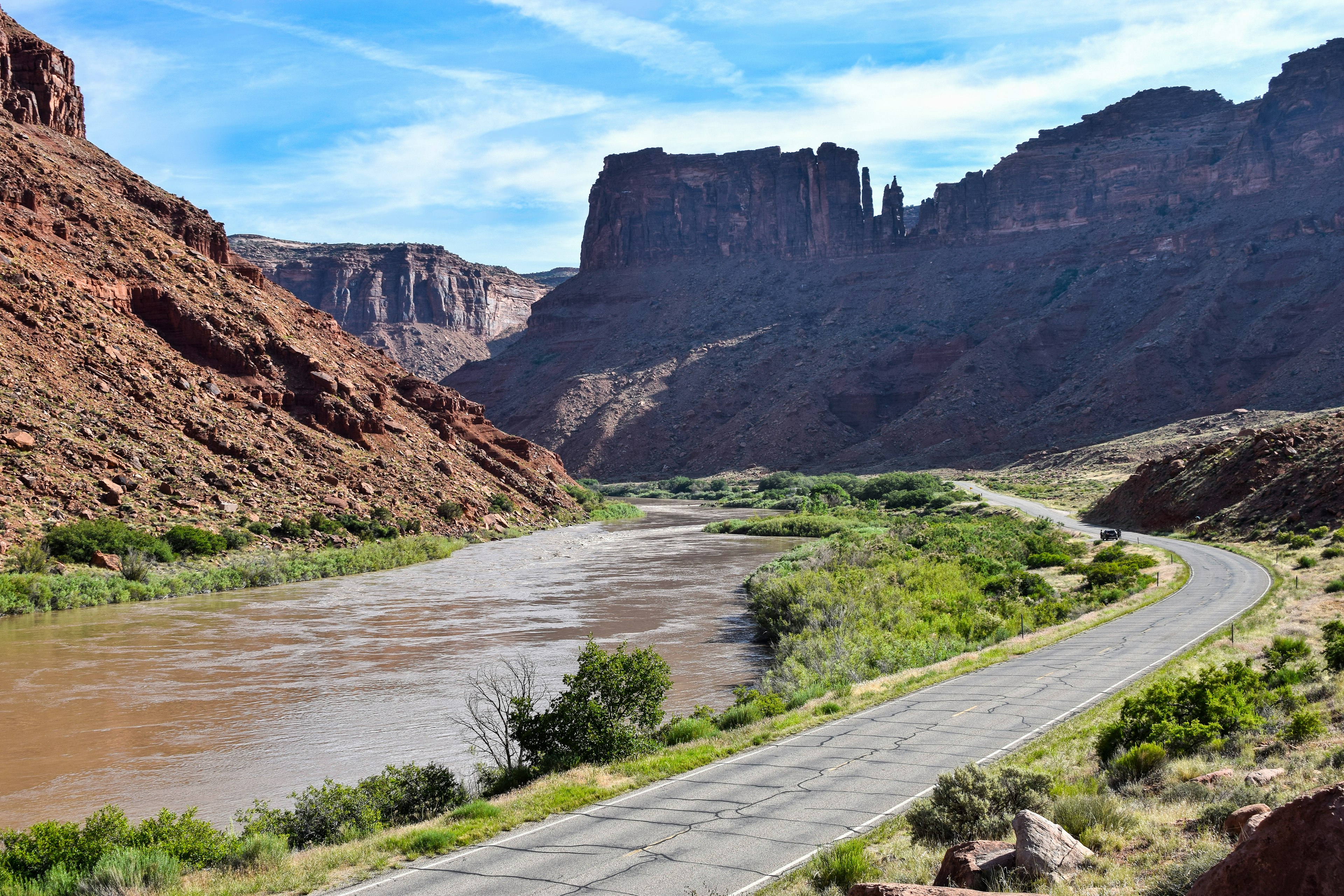 the Colorado River at Moab, Utah, USA