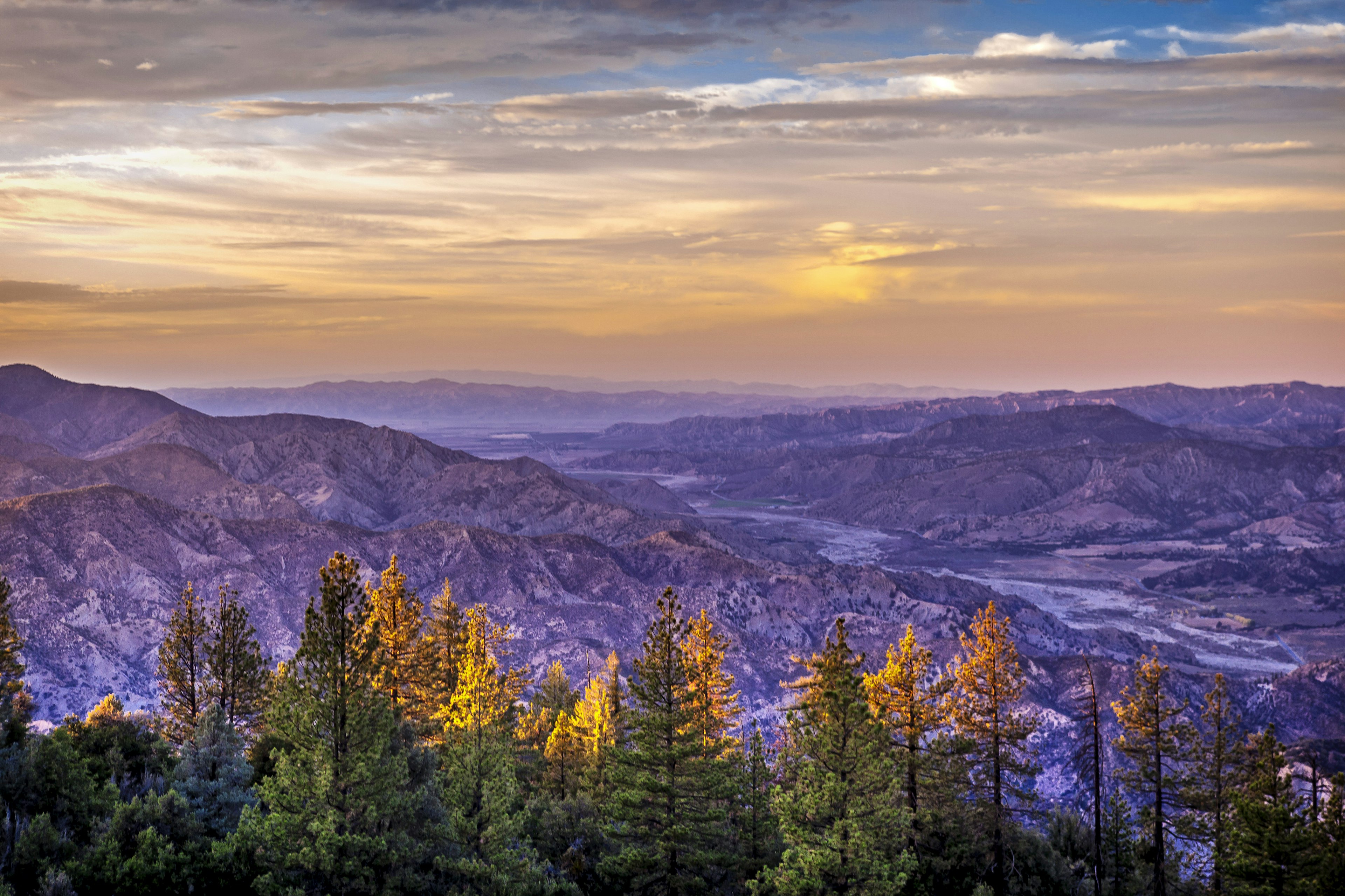 Sunset at Los Padres National Forest