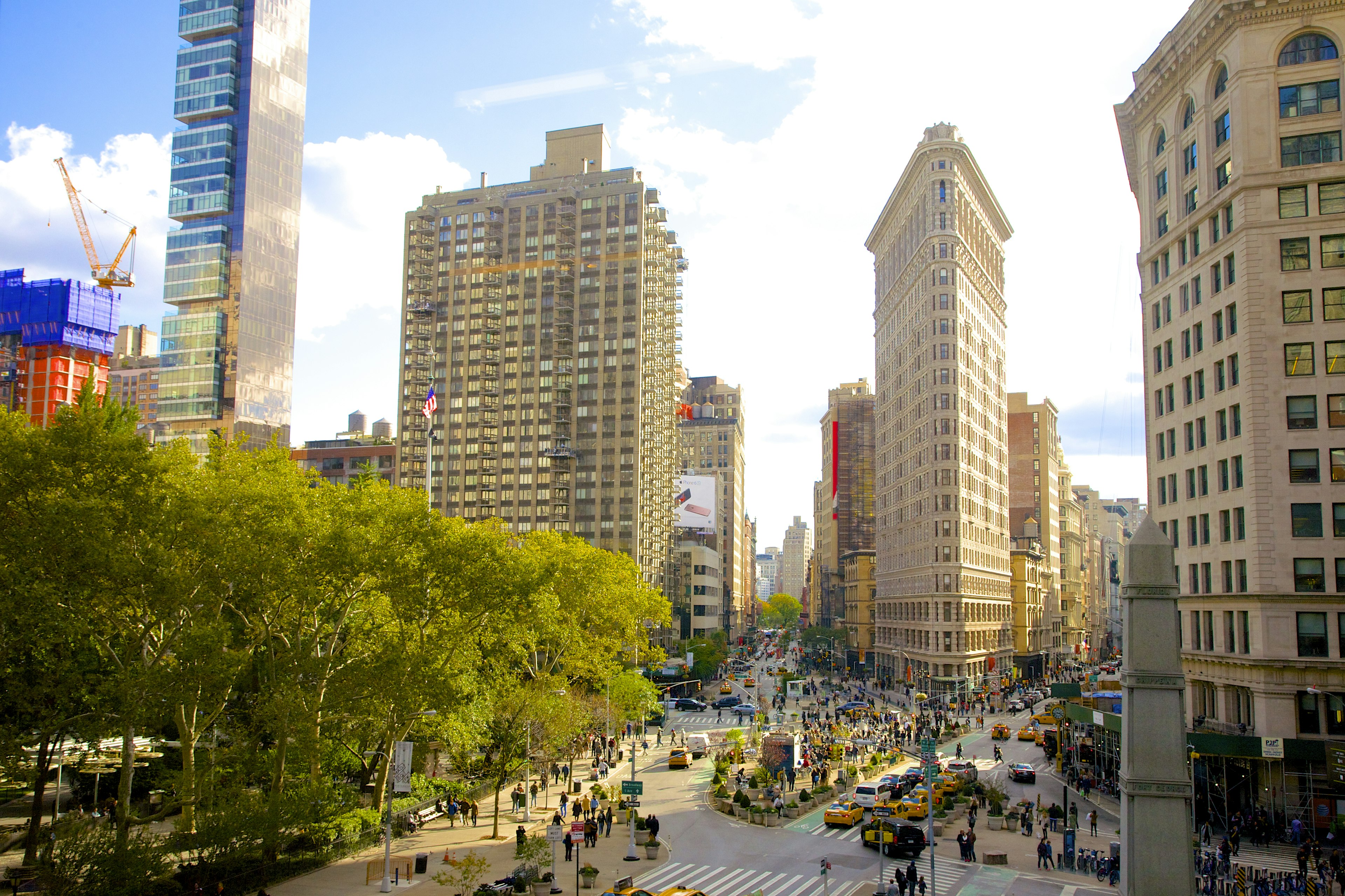 Intersection of Broadway, 5th Ave. & 23rd St. in New York City