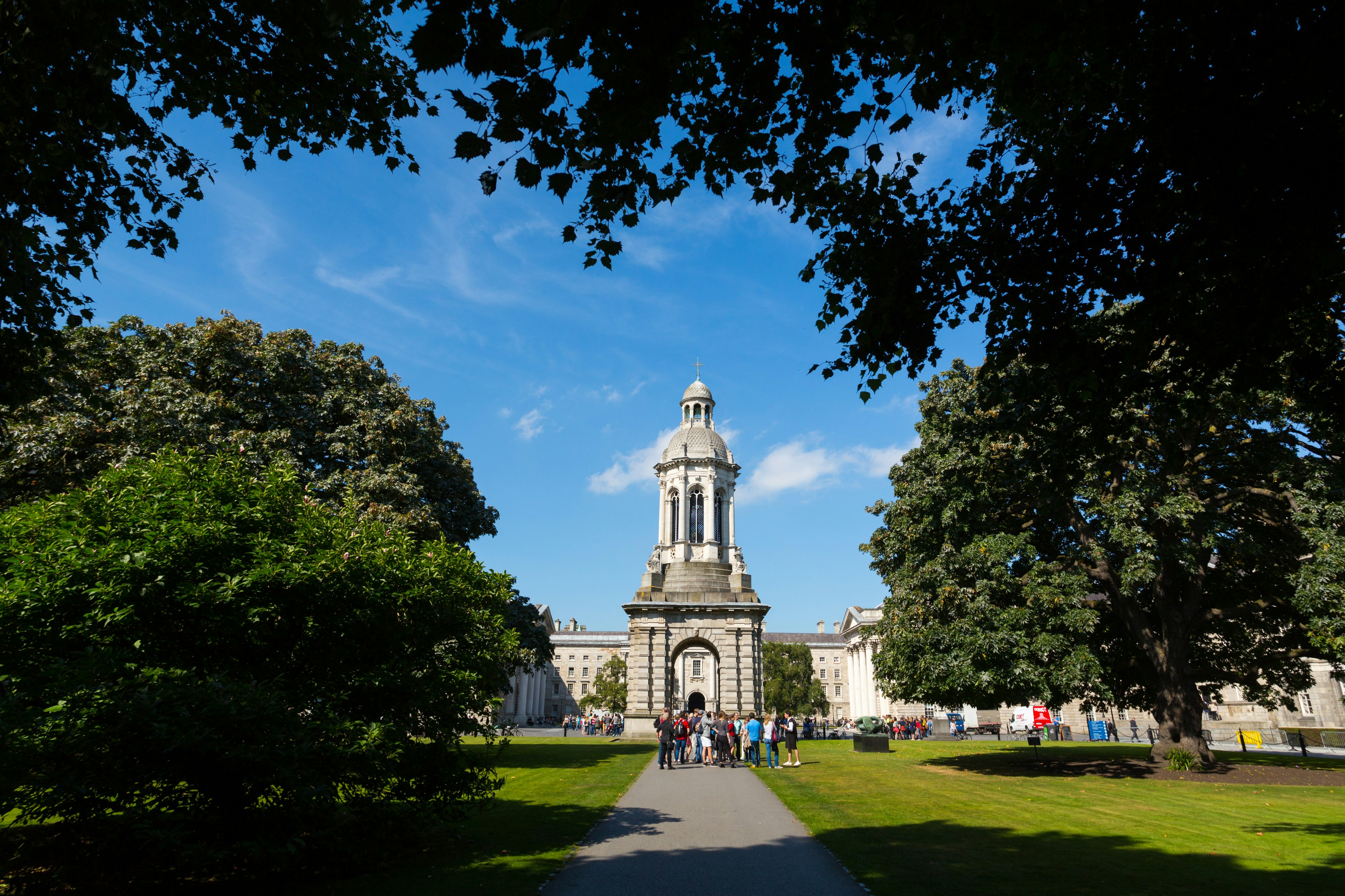 Campanile in Trinity College, Dublin City, Ireland