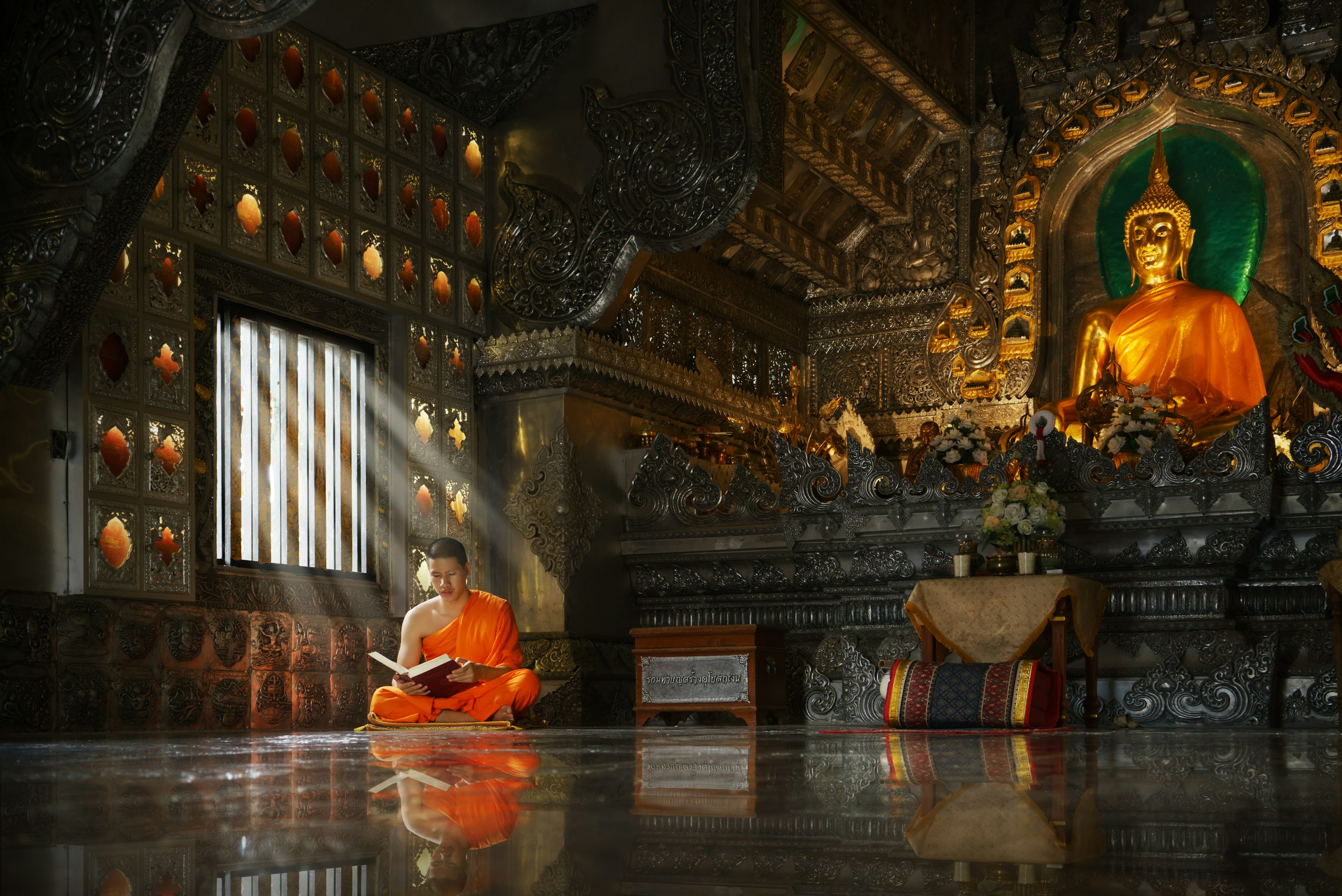 Smaller monasteries are often completely free to visit and offer a more local experience. Sangkhom Simma/Getty Images