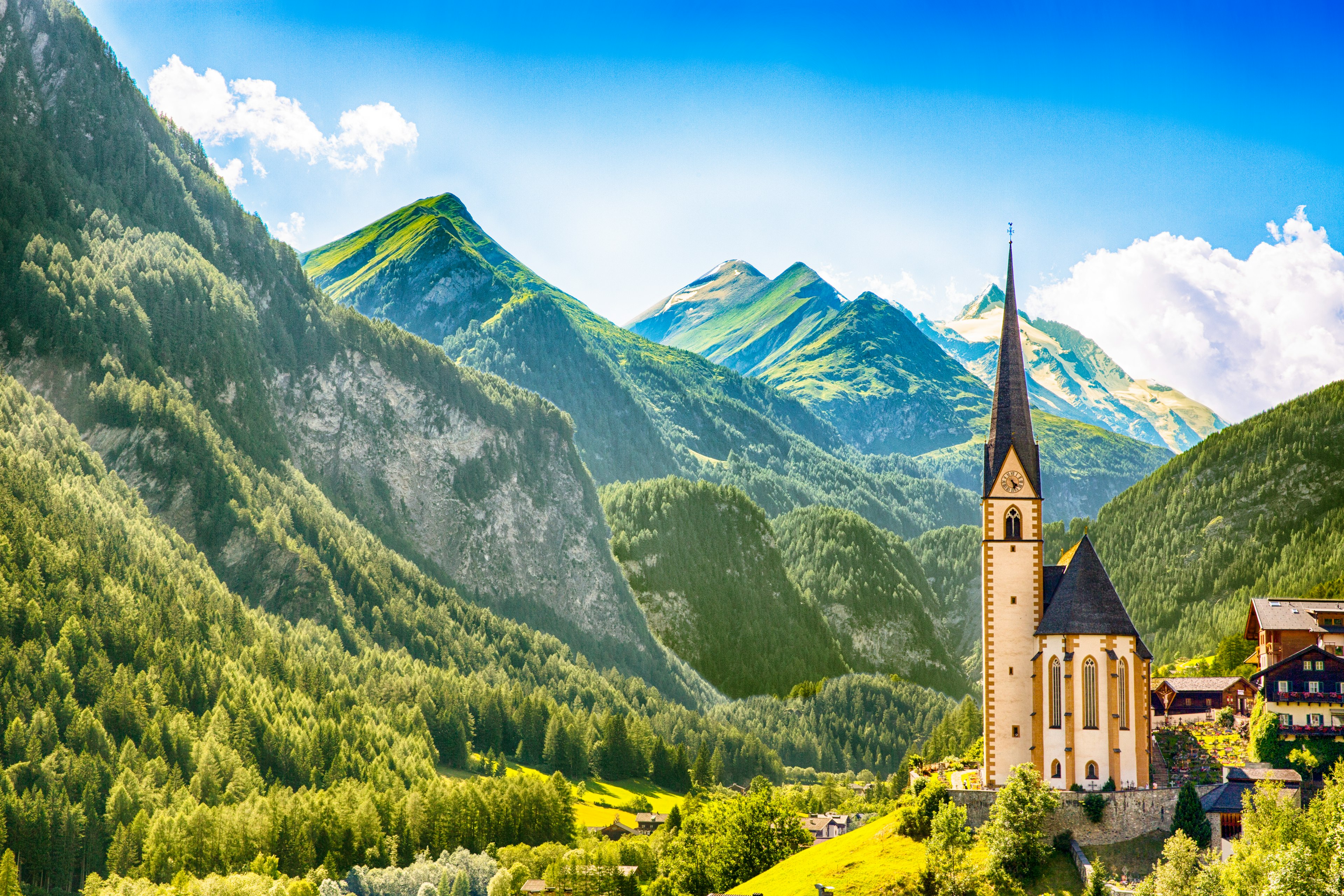 The Heiligenblut Church on the Grossglockner Road