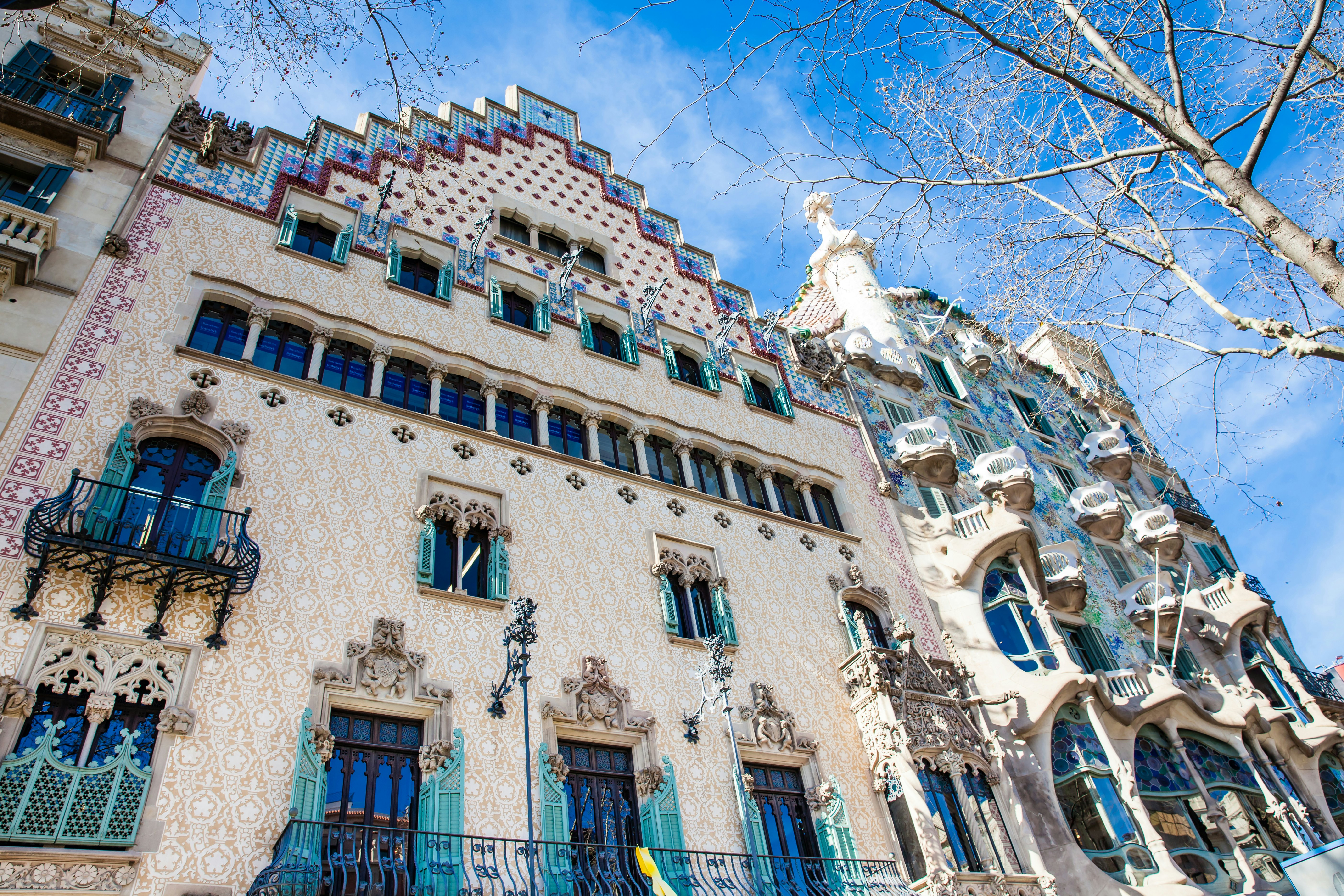 Exterior view of Casa Amatller in Barcelona, Spain