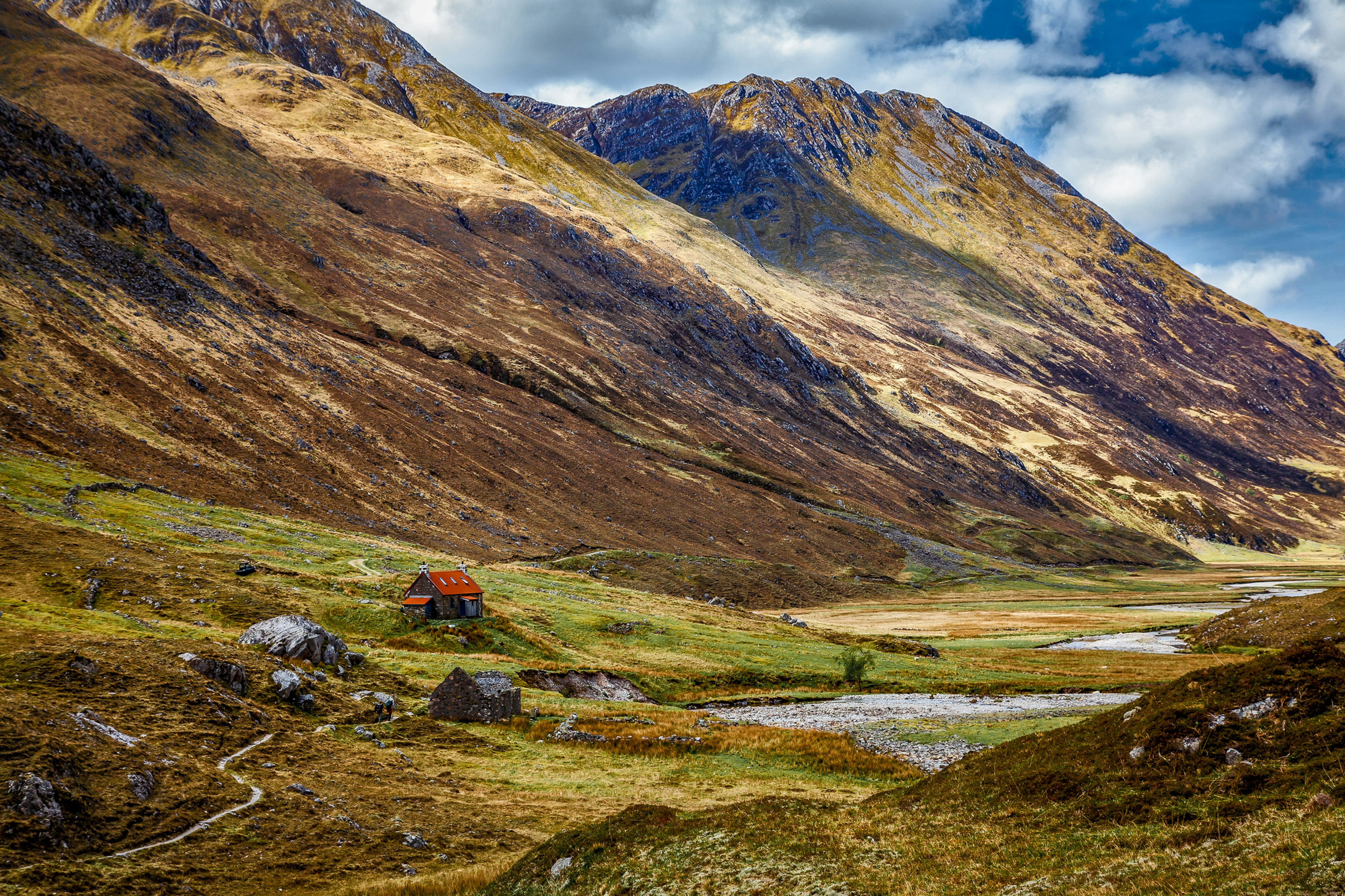 The Affric Kintail Way runs from Morvich in Kintail, to Drumnadrochit on the shores of Loch Ness. covering a distance of some 40 miles