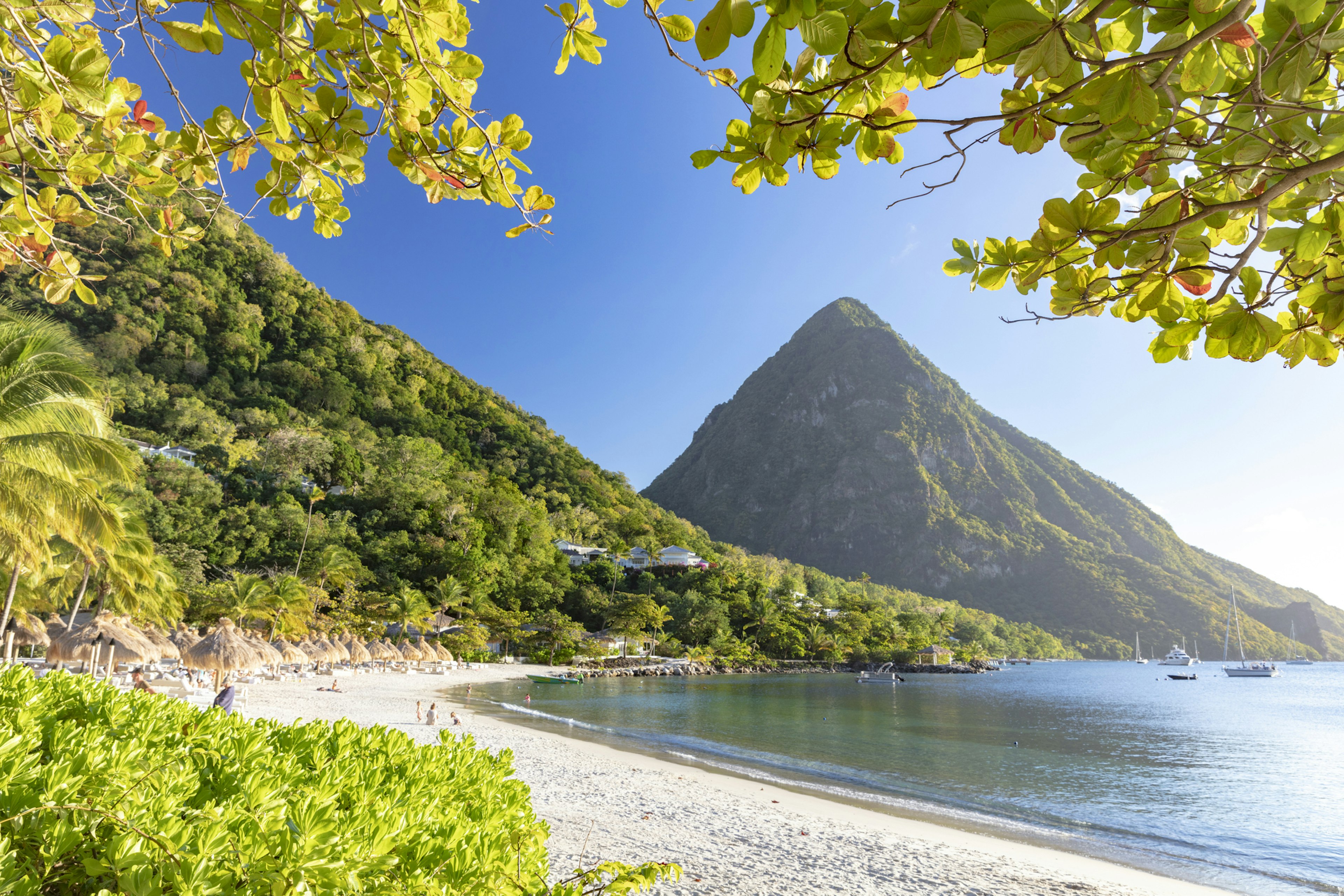 Gros Piton - the famous volcanic peak in St Lucia, 2019