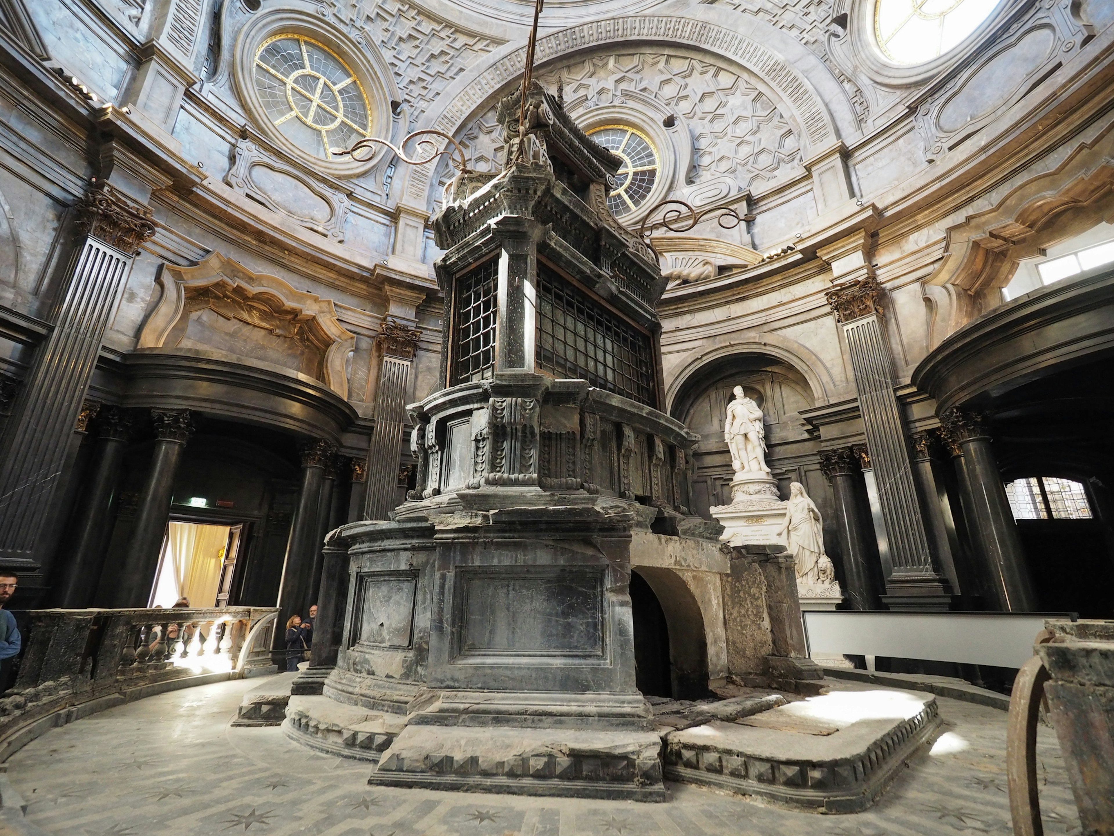 The interior of the Chapel of the Shroud in the basement of the Turin Cathedral