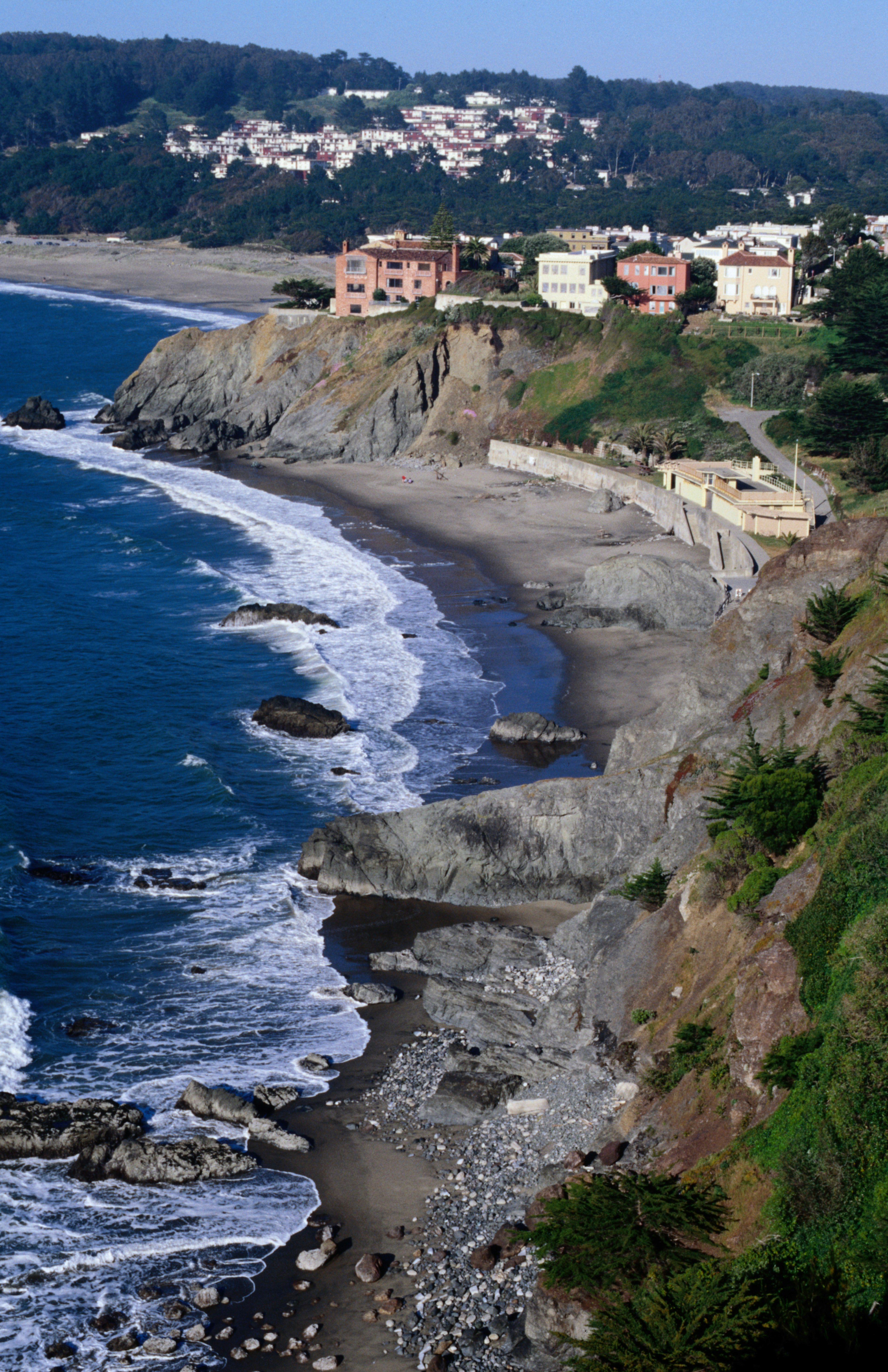 View along China Beach, San Francisco