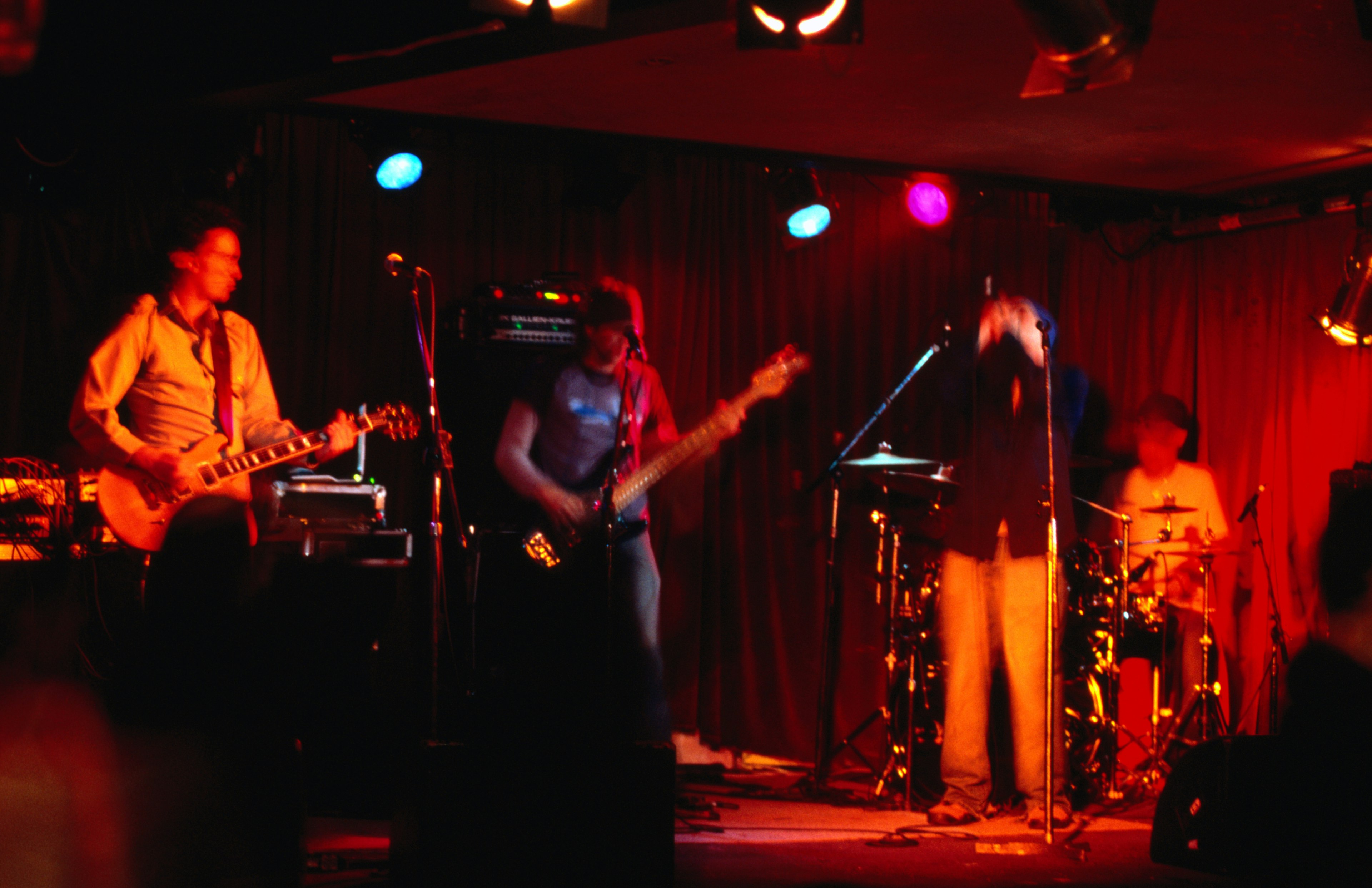 Band on stage at The Evelyn Hotel, Fitzroy Melbourne