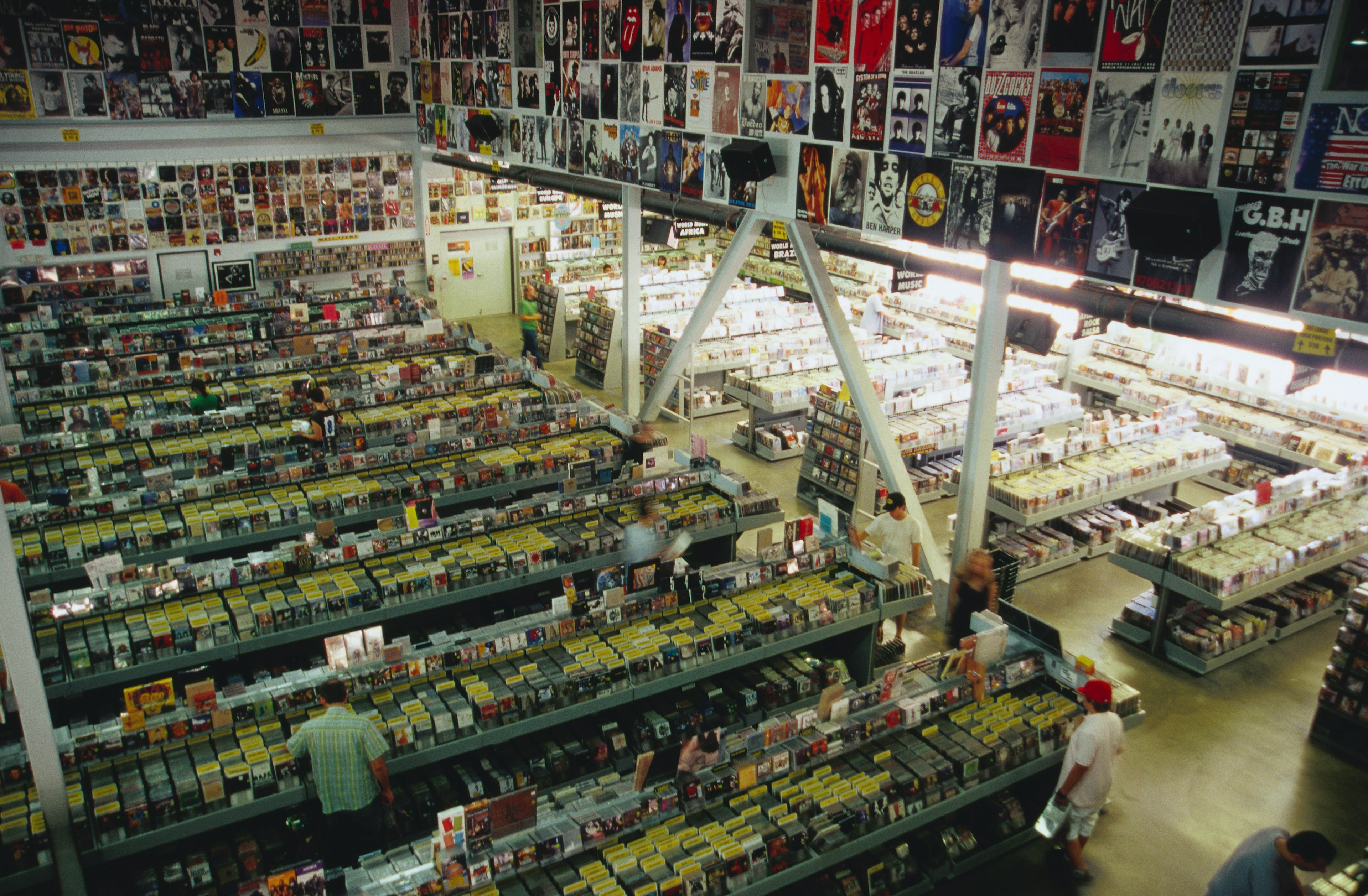 Interior of Amoeba Music, Hollywood.