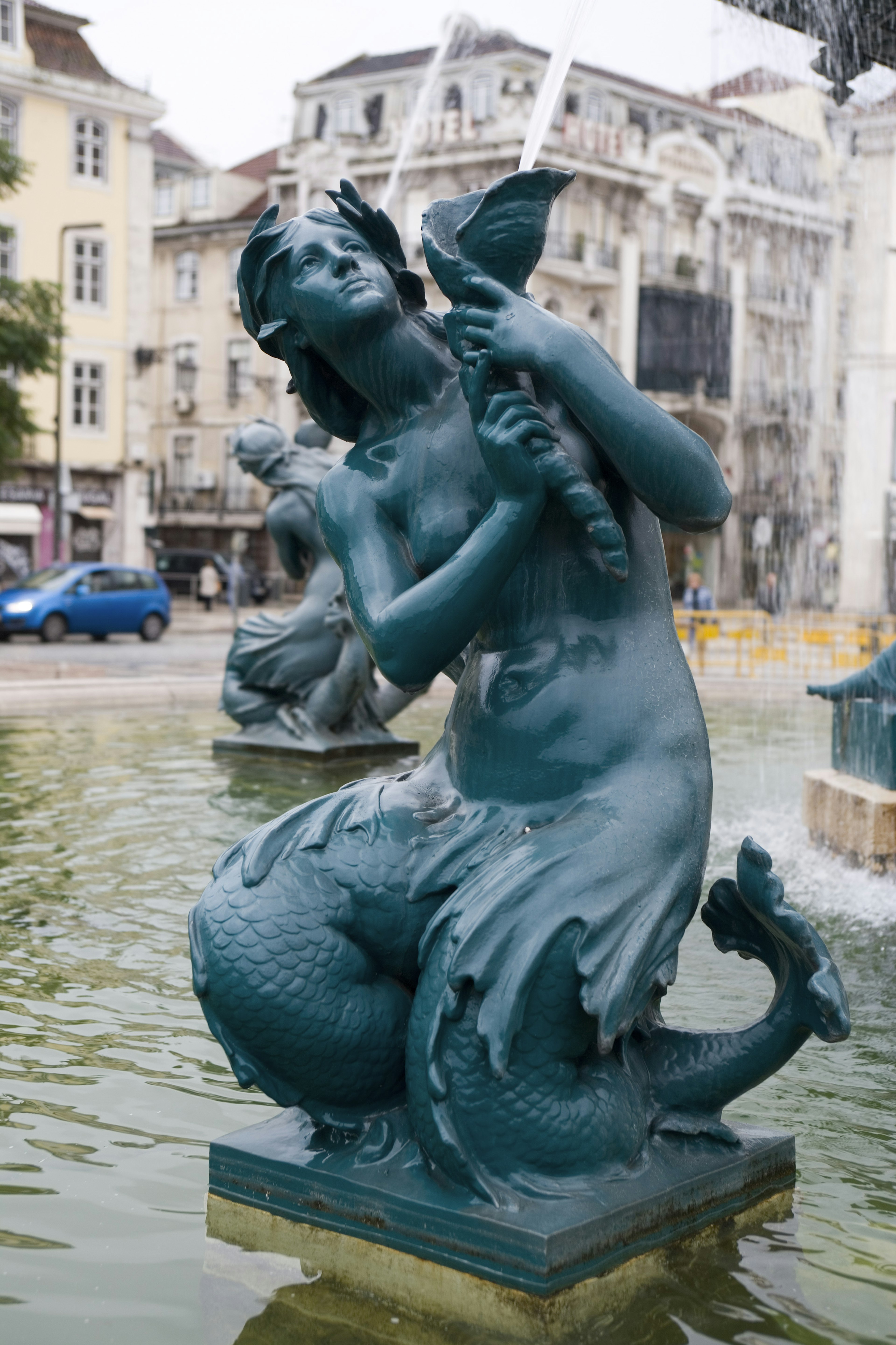 Rossio Fontain in Praca Dom Pedro IV, Rossio