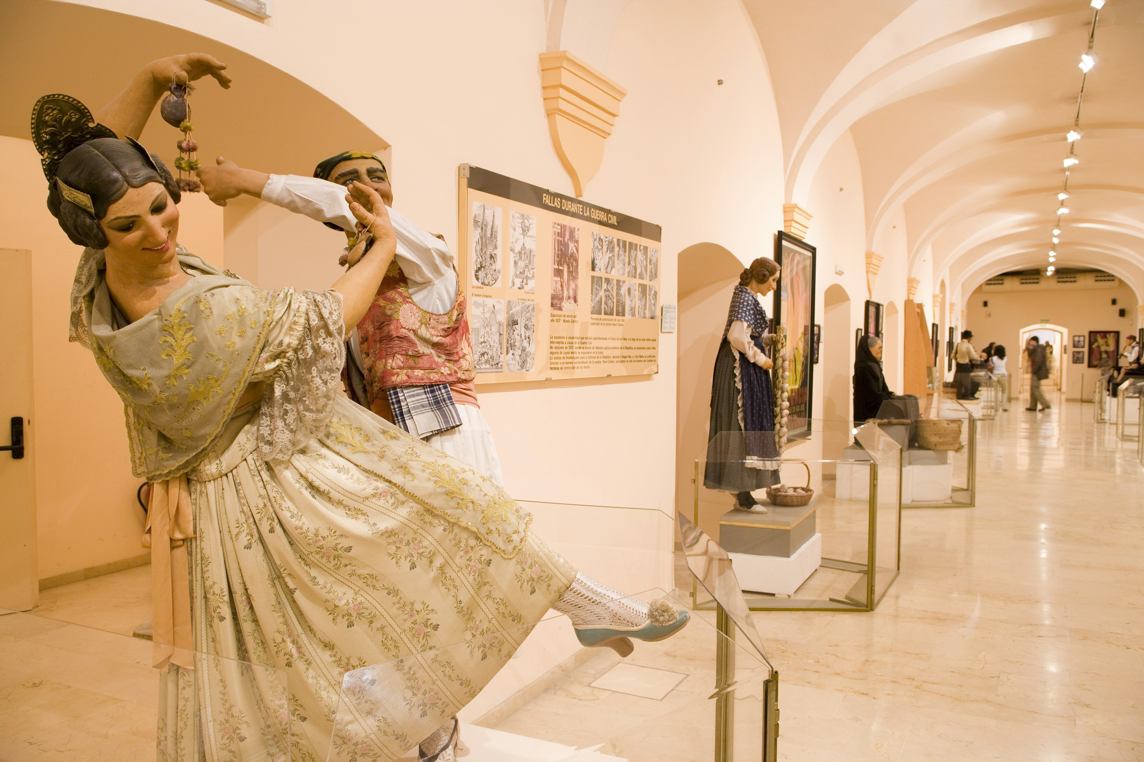 A display of Fallas parade works at Valencia's Museo Fallero