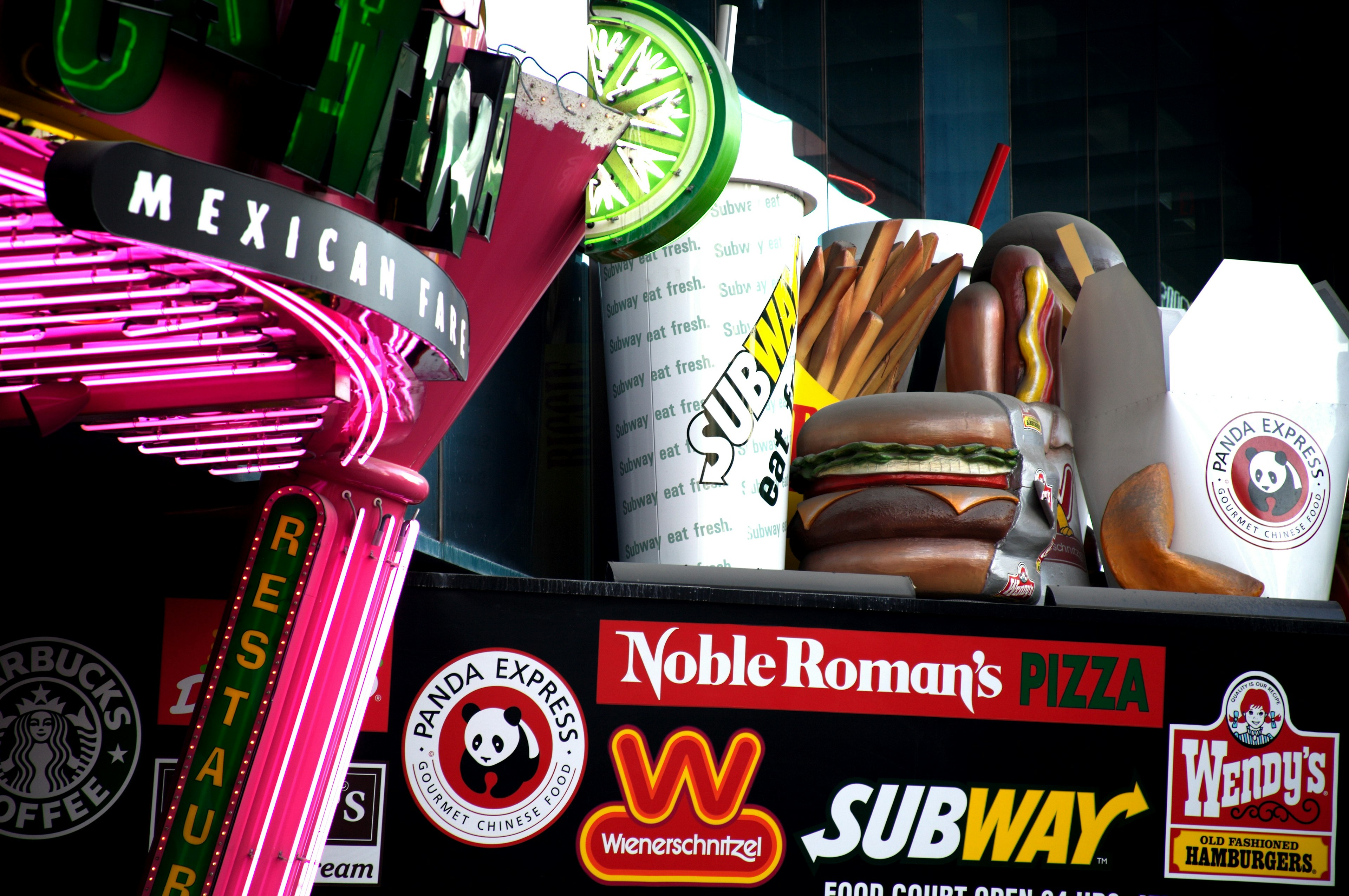 Fast food signs in Las Vegas