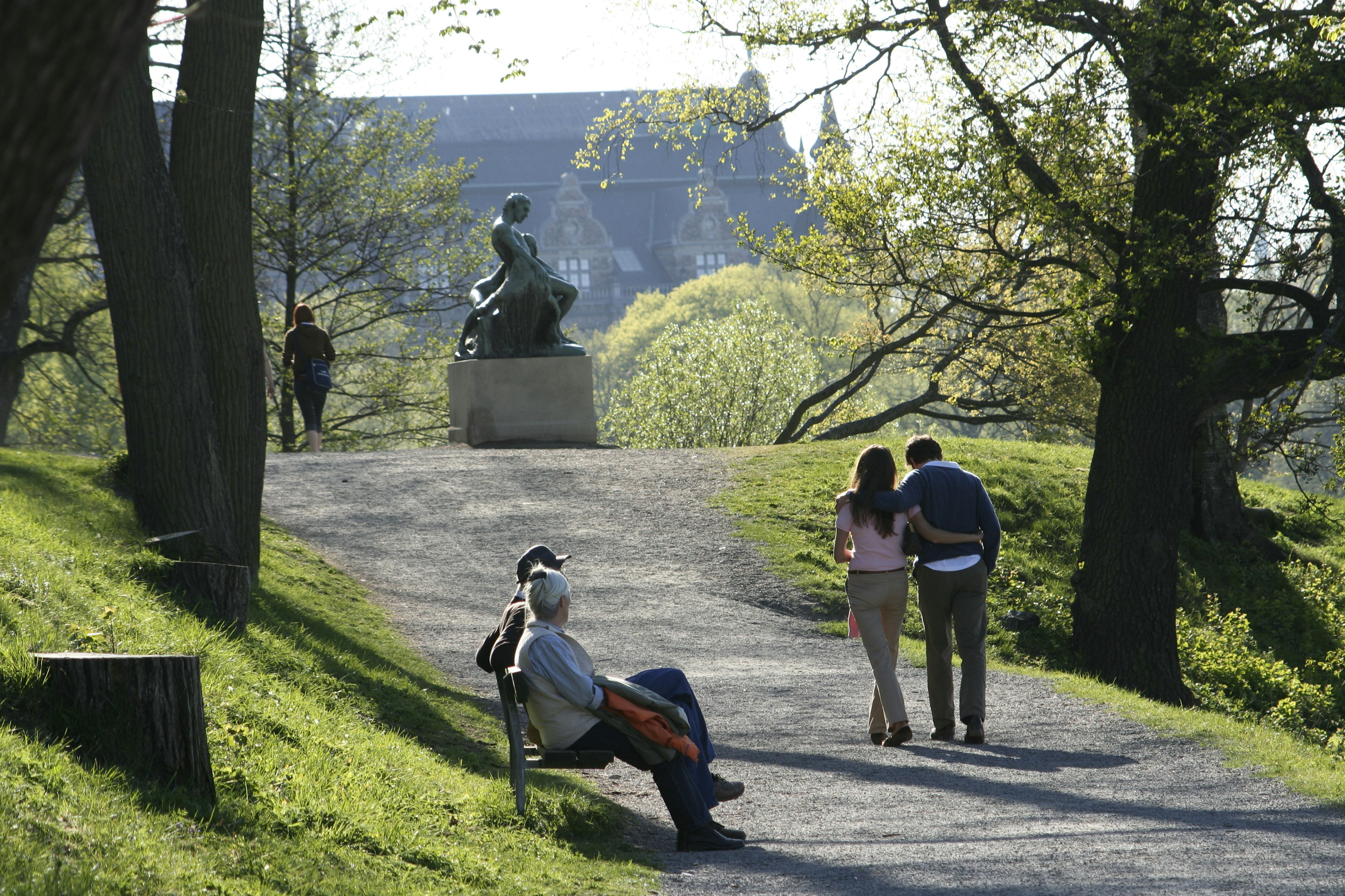 A path winding its way through the greenery of Djurgården