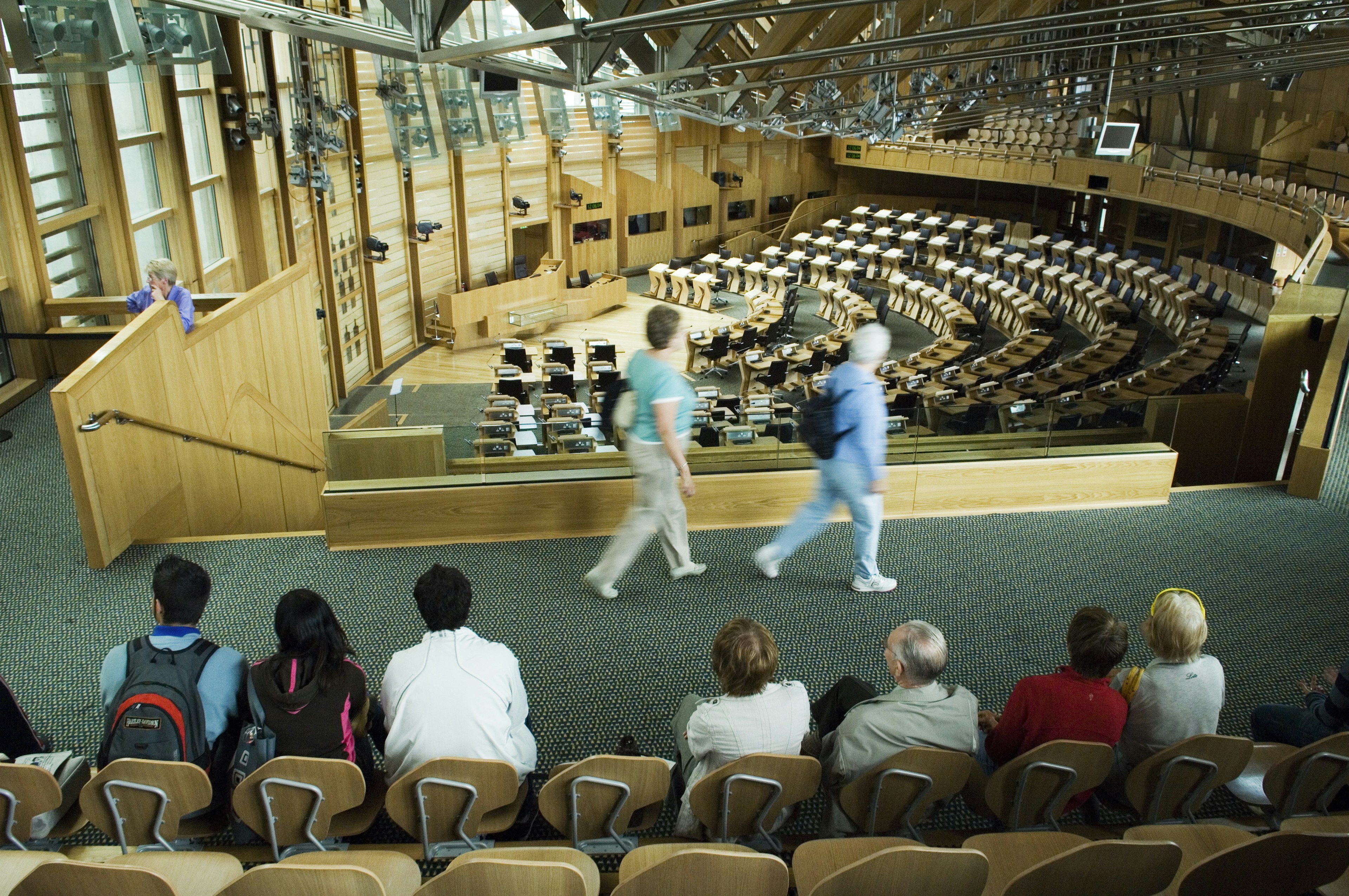 Visitors to the Scottish Parliament, Holyrood Park