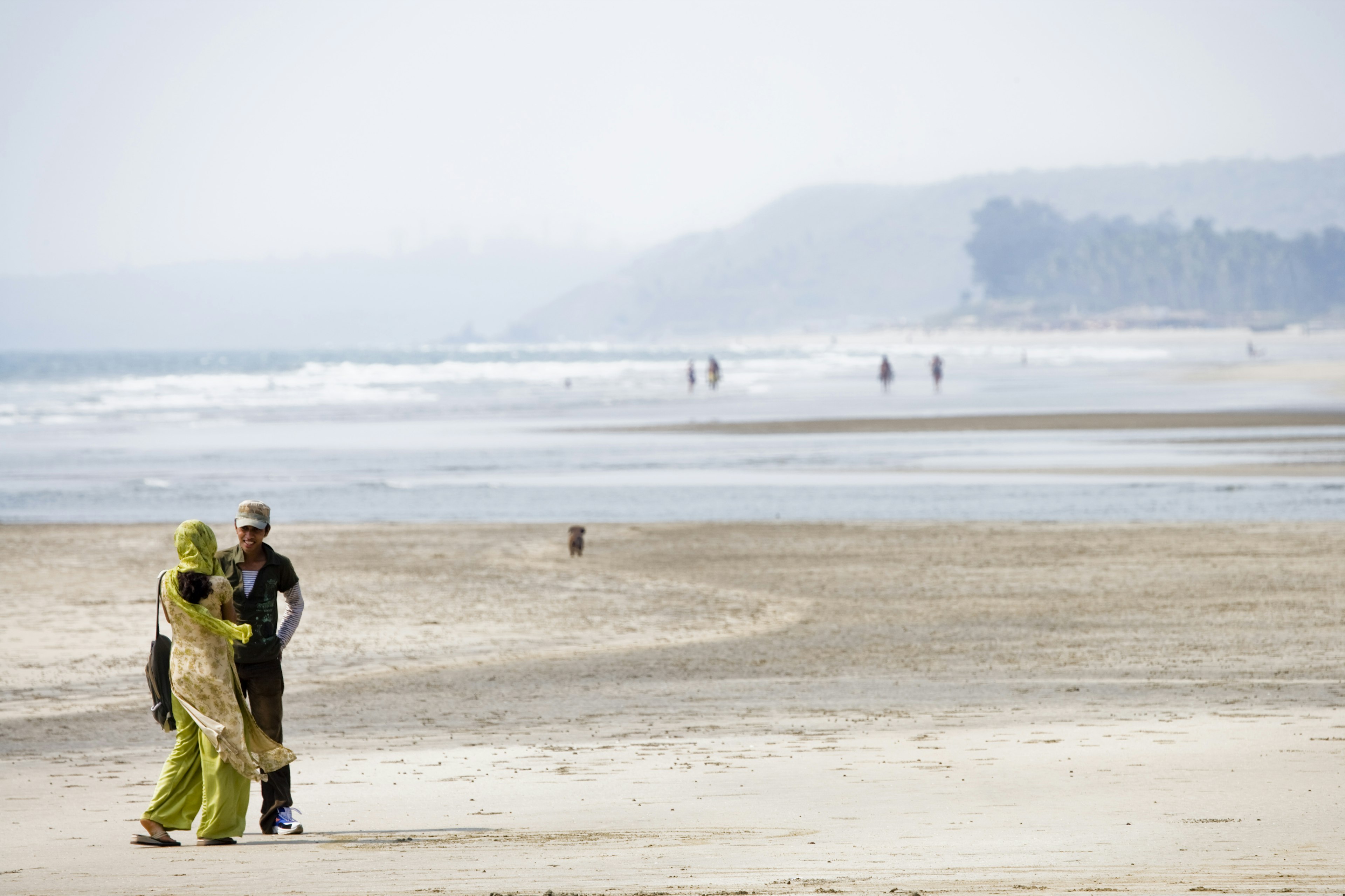 Indian couple on Mandrem Beach