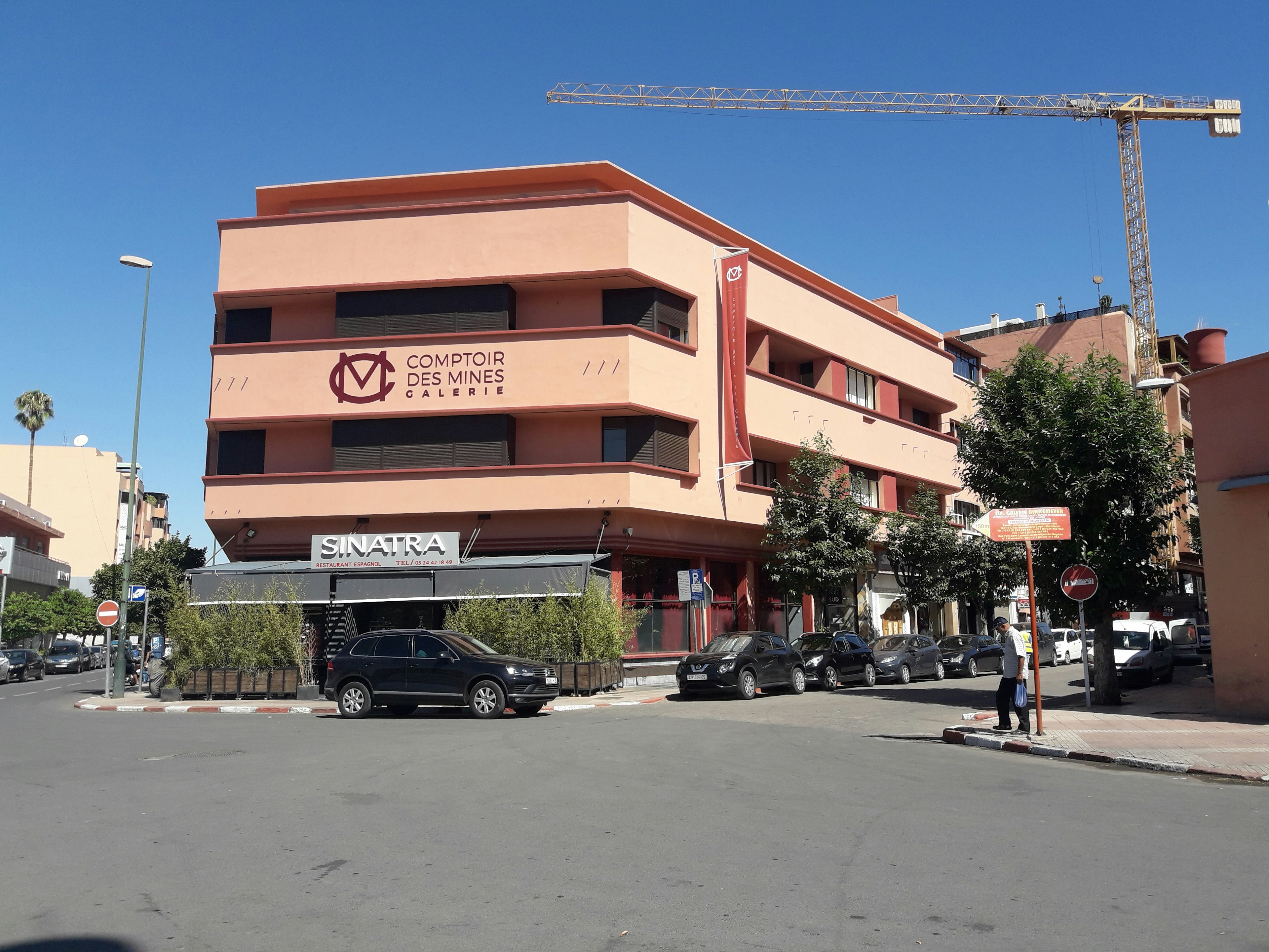 Exterior of Comptoir des Mines in Marrakesh, Morocco