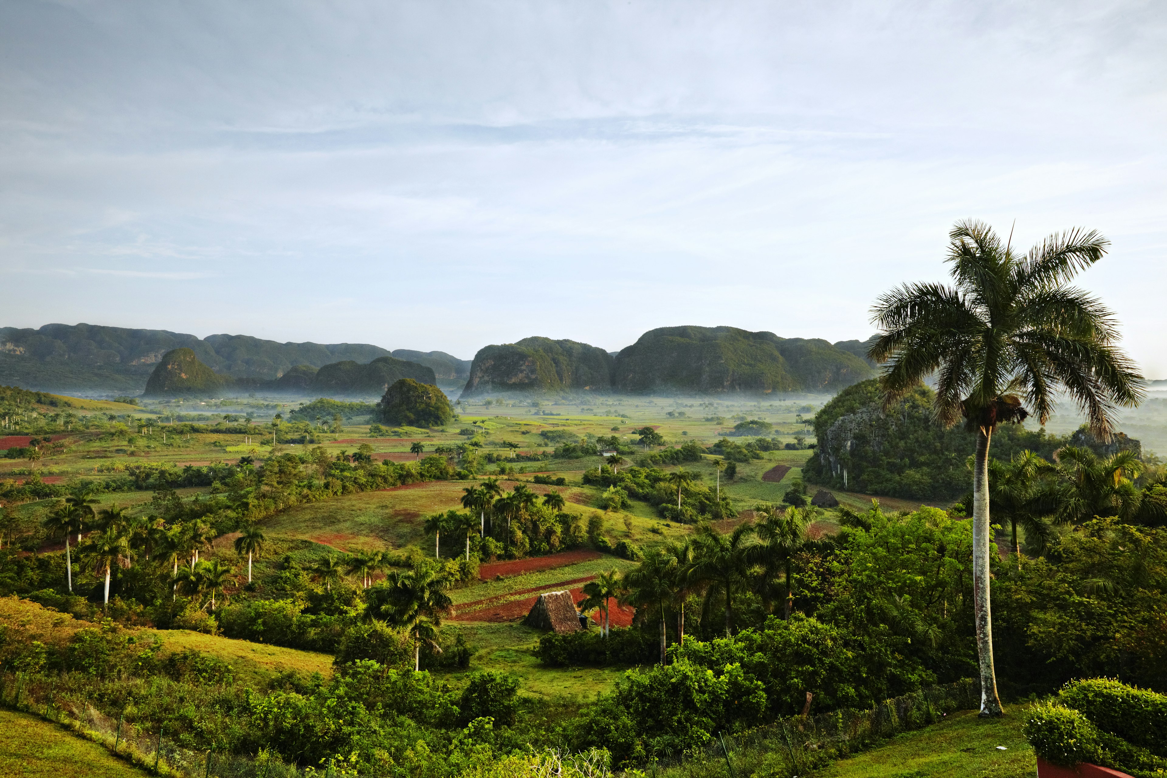 The hills in the valley in Vinales in Cuba