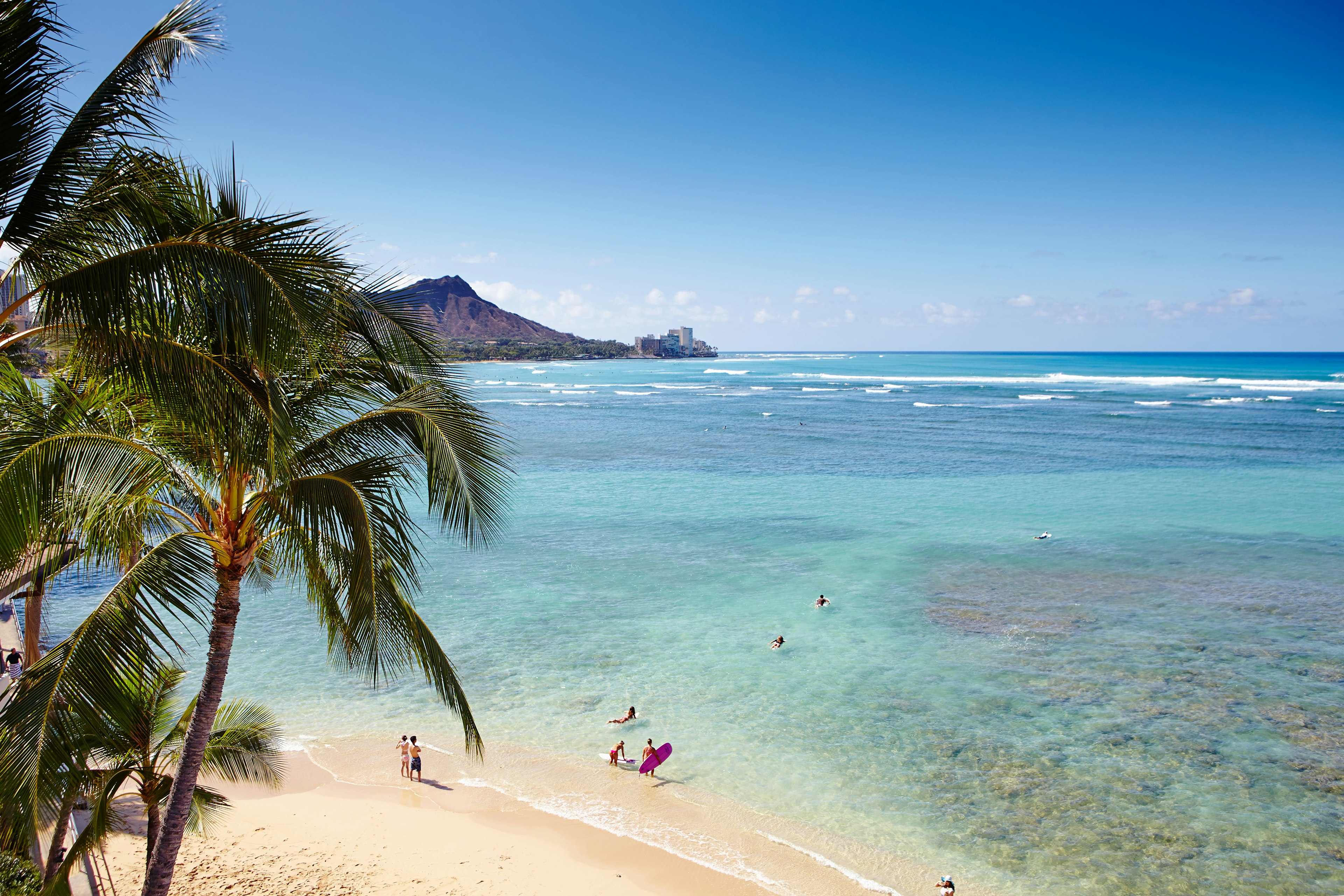 View of Waikiki beach