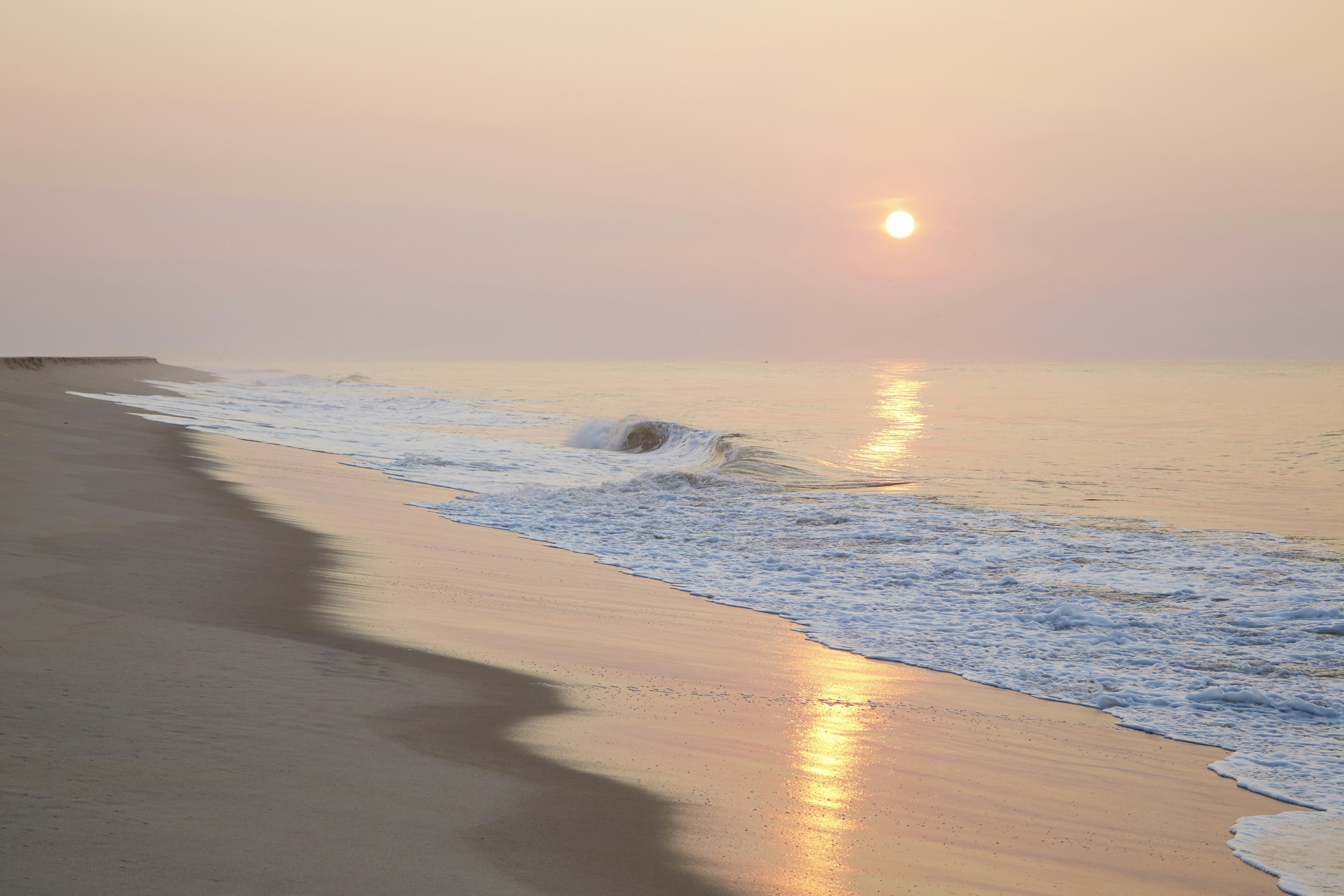 Sunrise over the Atlantic, as seen from Sagg Main Beach at Sagaponack