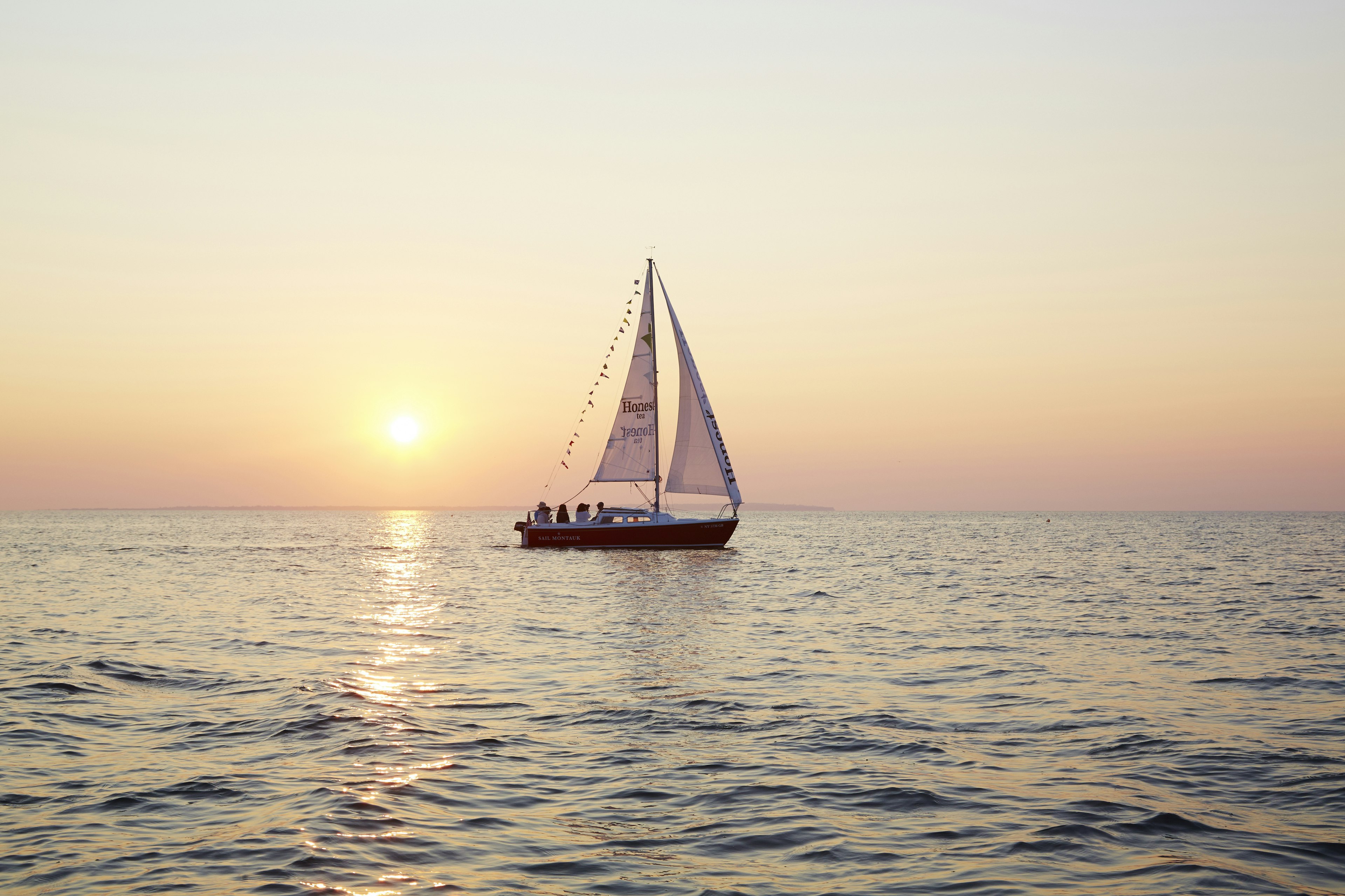 Sail boat off Long Island