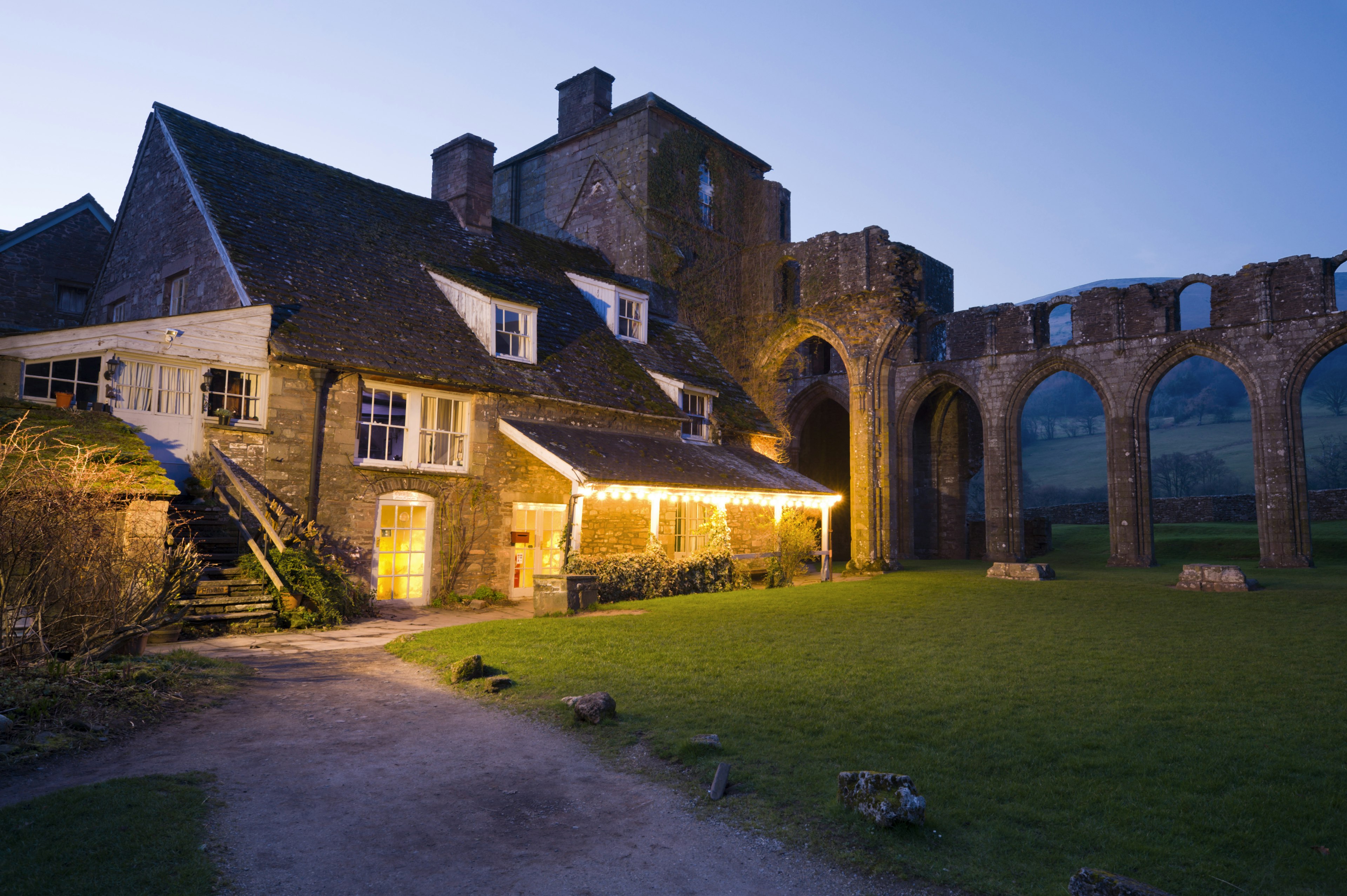 Pub at Llantony Priory in Vale of Ewyas