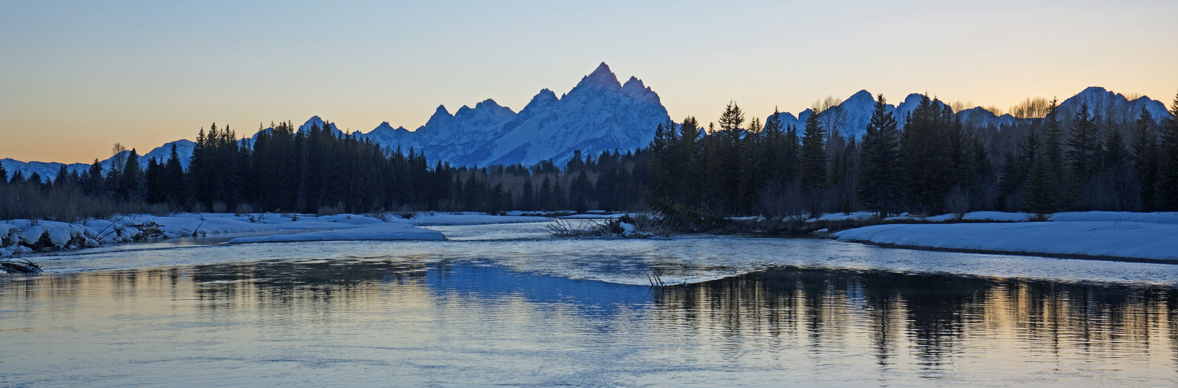 The Snake River is pictured in Wyoming