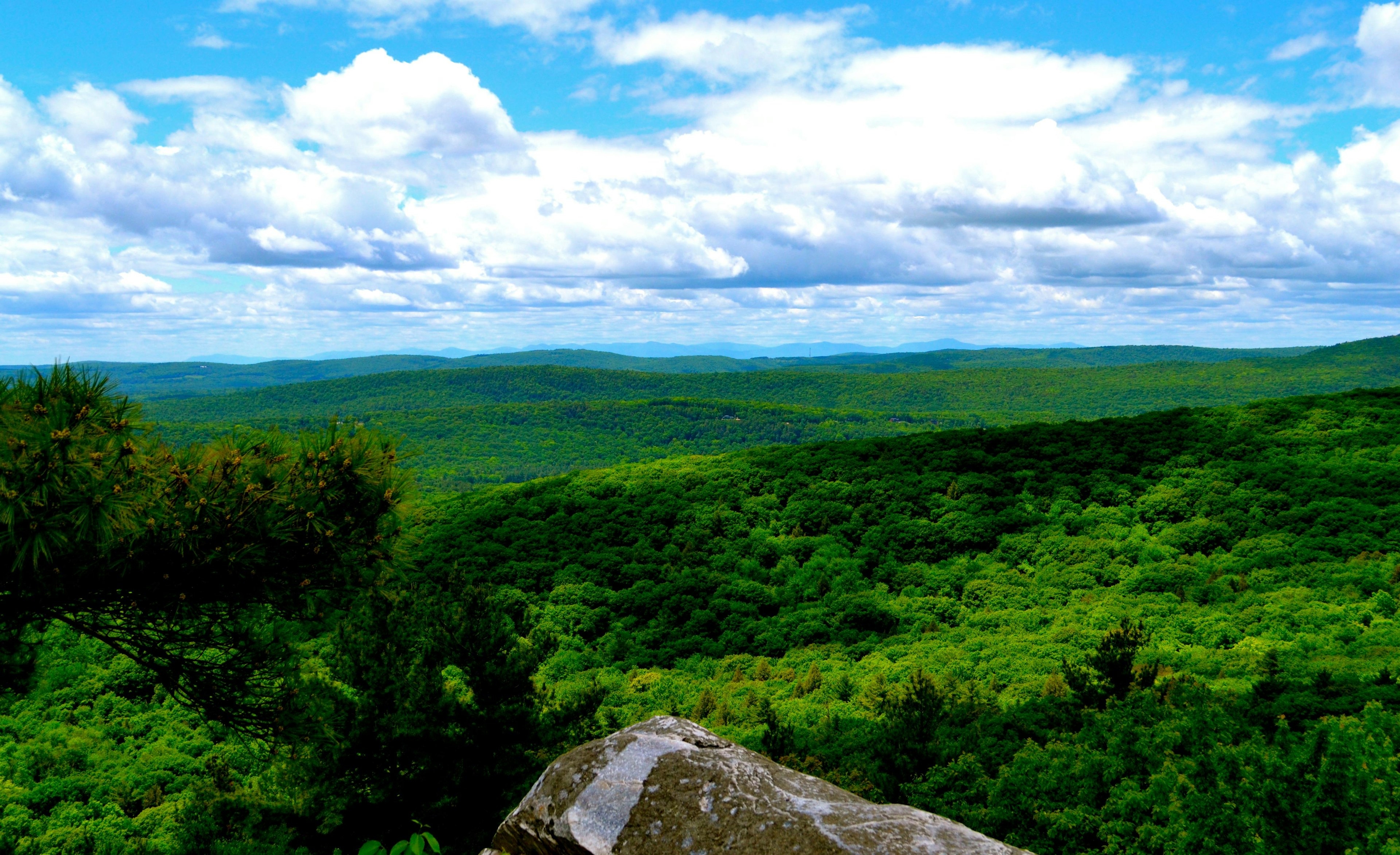 Scenic view from Monument Mountain