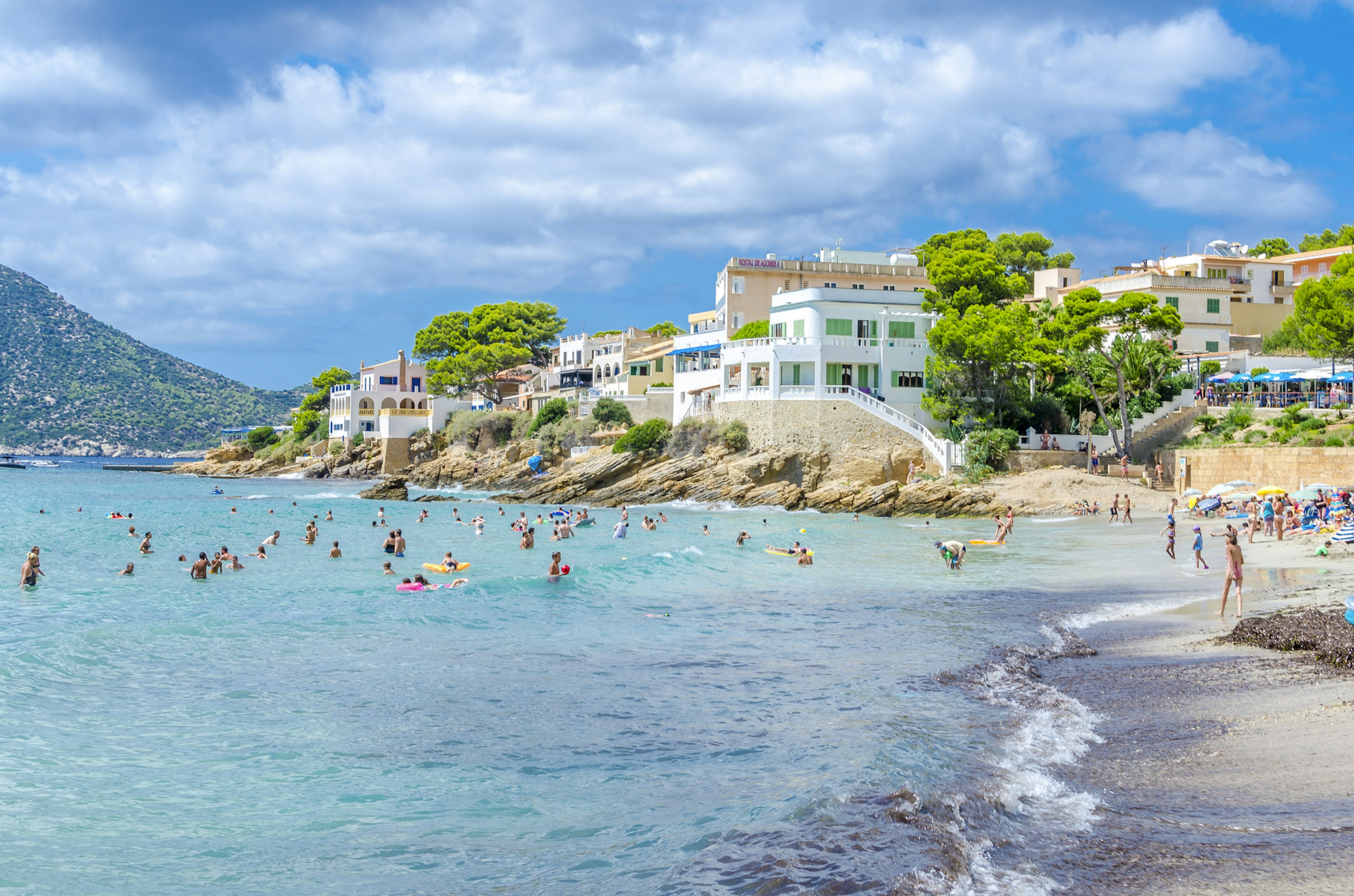 Spain, Mallorca, view to beach of Sant Elm