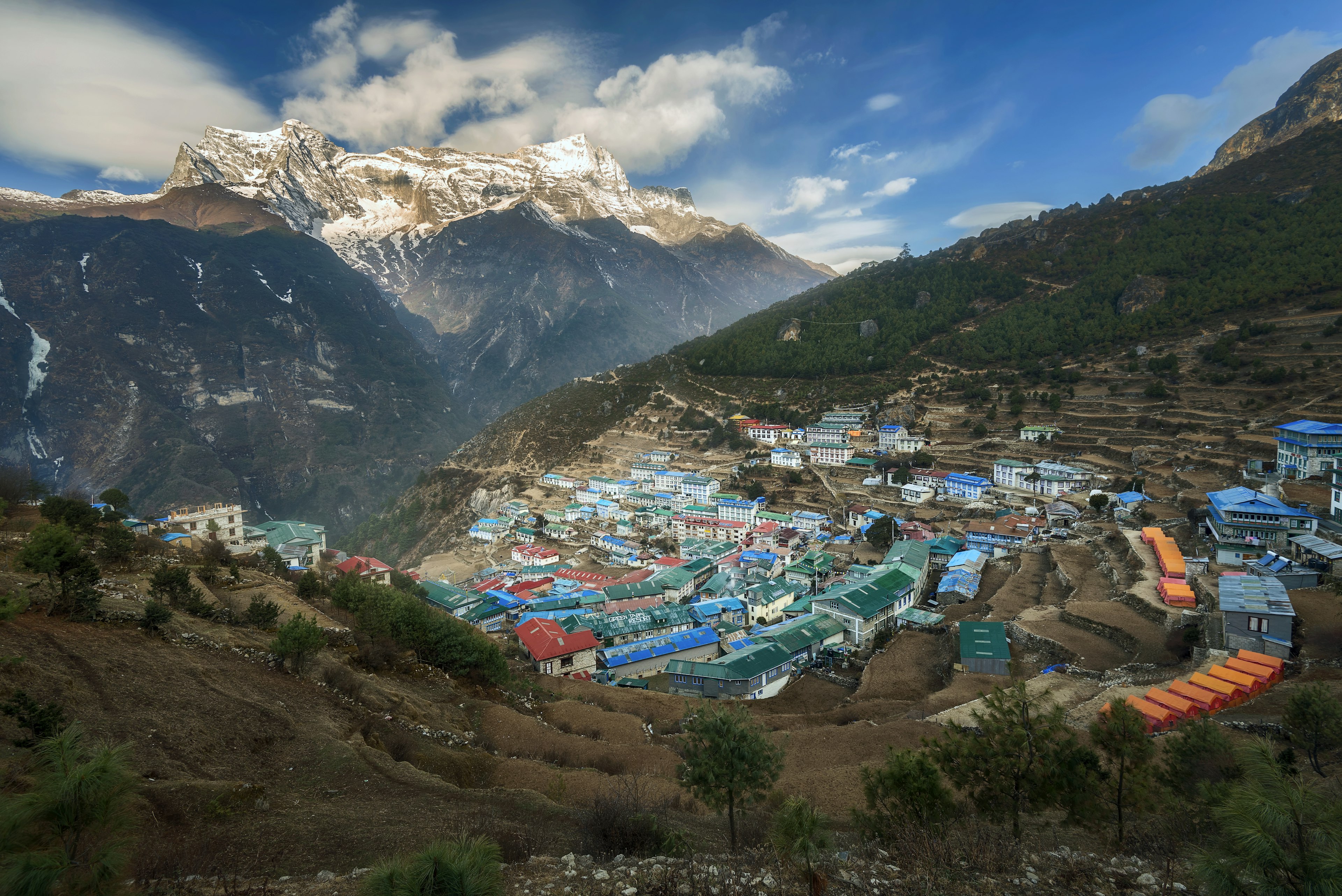 View of Namche Bazaar, Nepal