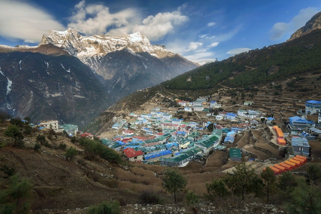 View of Namche Bazaar, Nepal