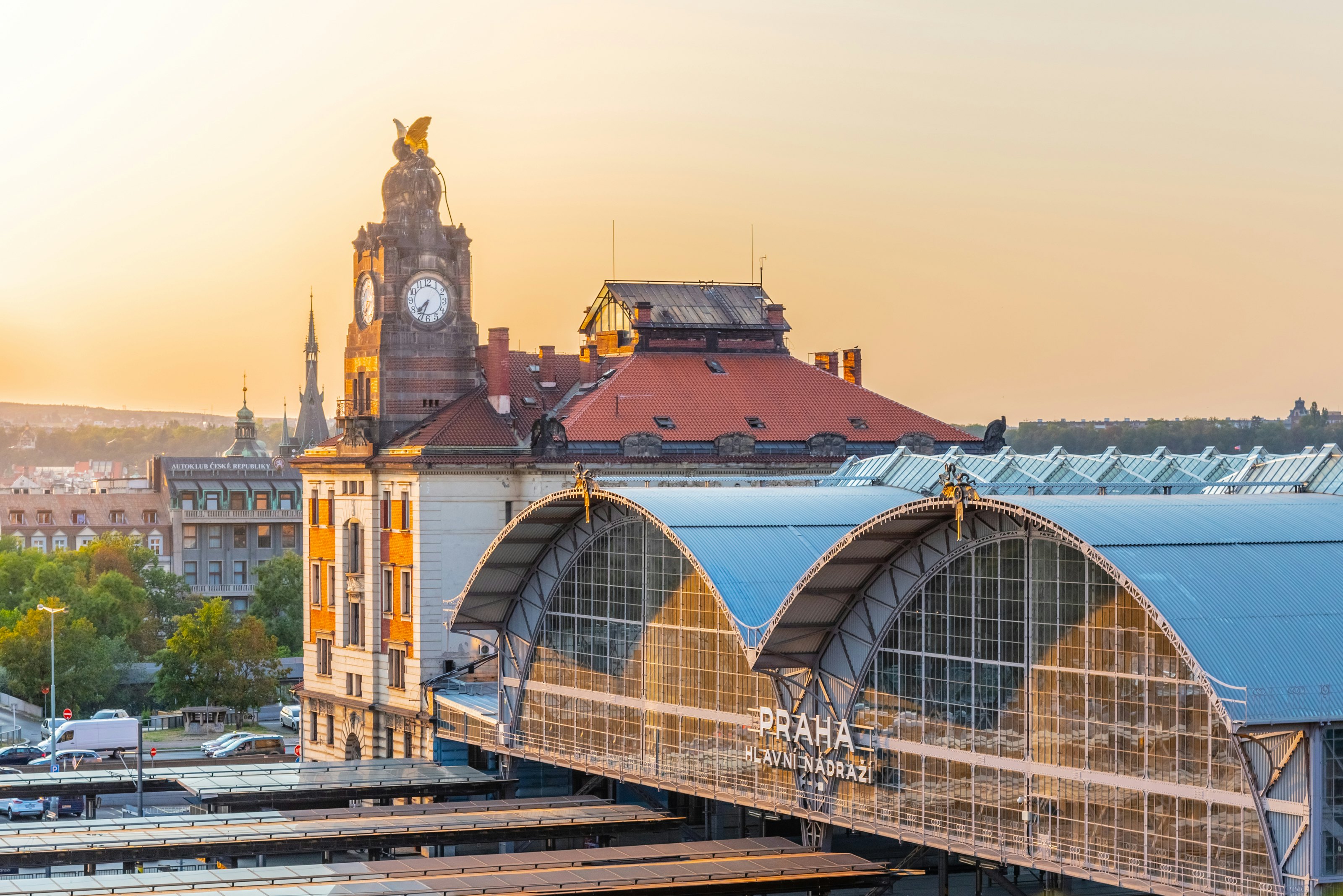 Prague Main Train Station, Hlavni nadrazi, Prague, Czech Republic.