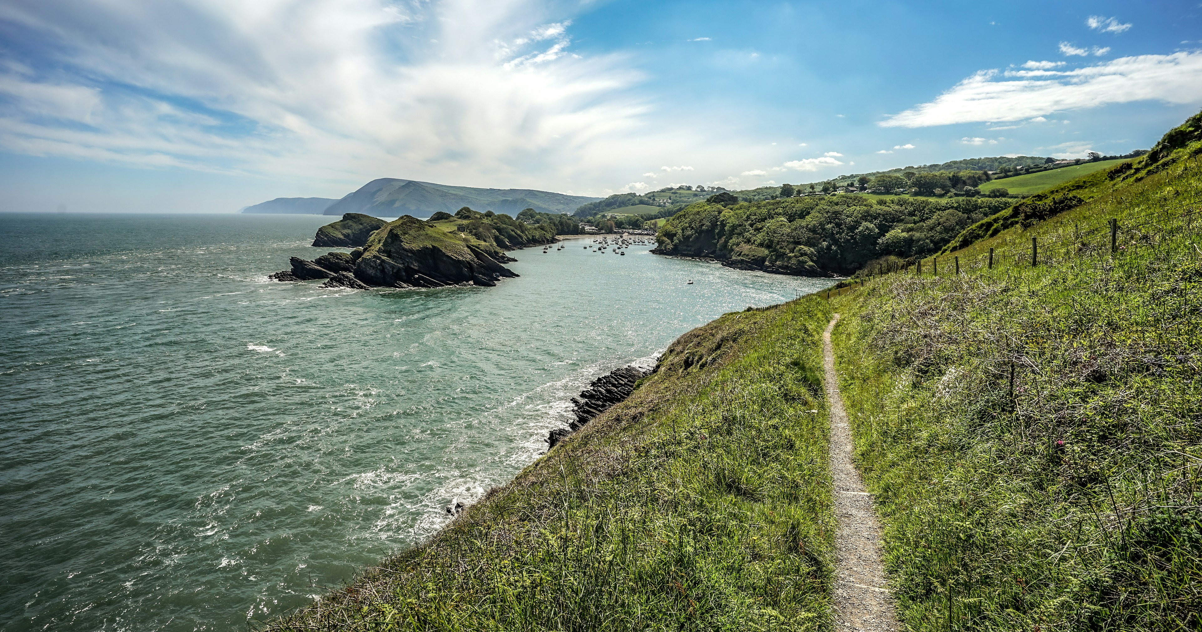 Cliffs of Devon along the South West Coast Path