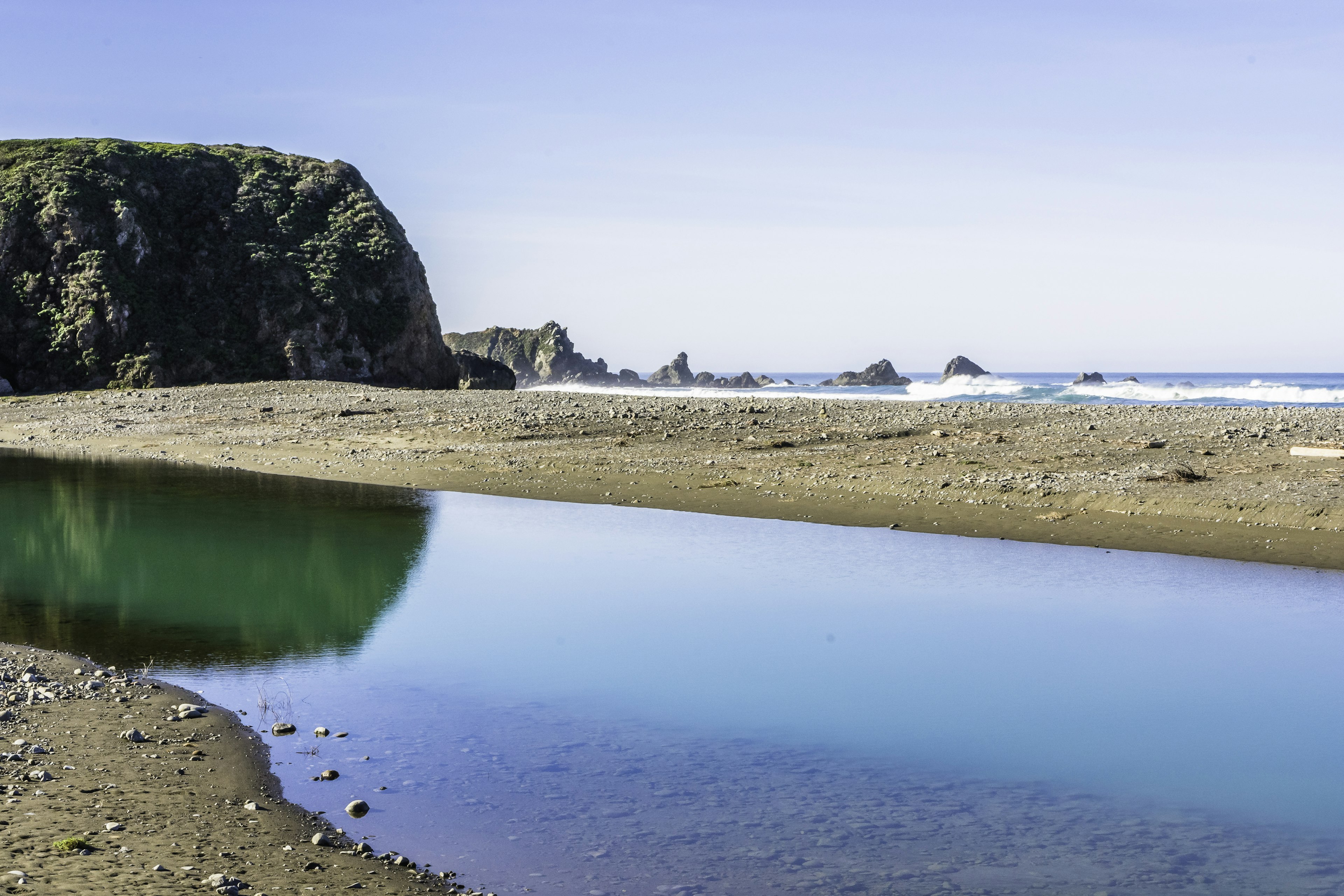 San Carpoforo Creek Beach on the Big Sur Highway