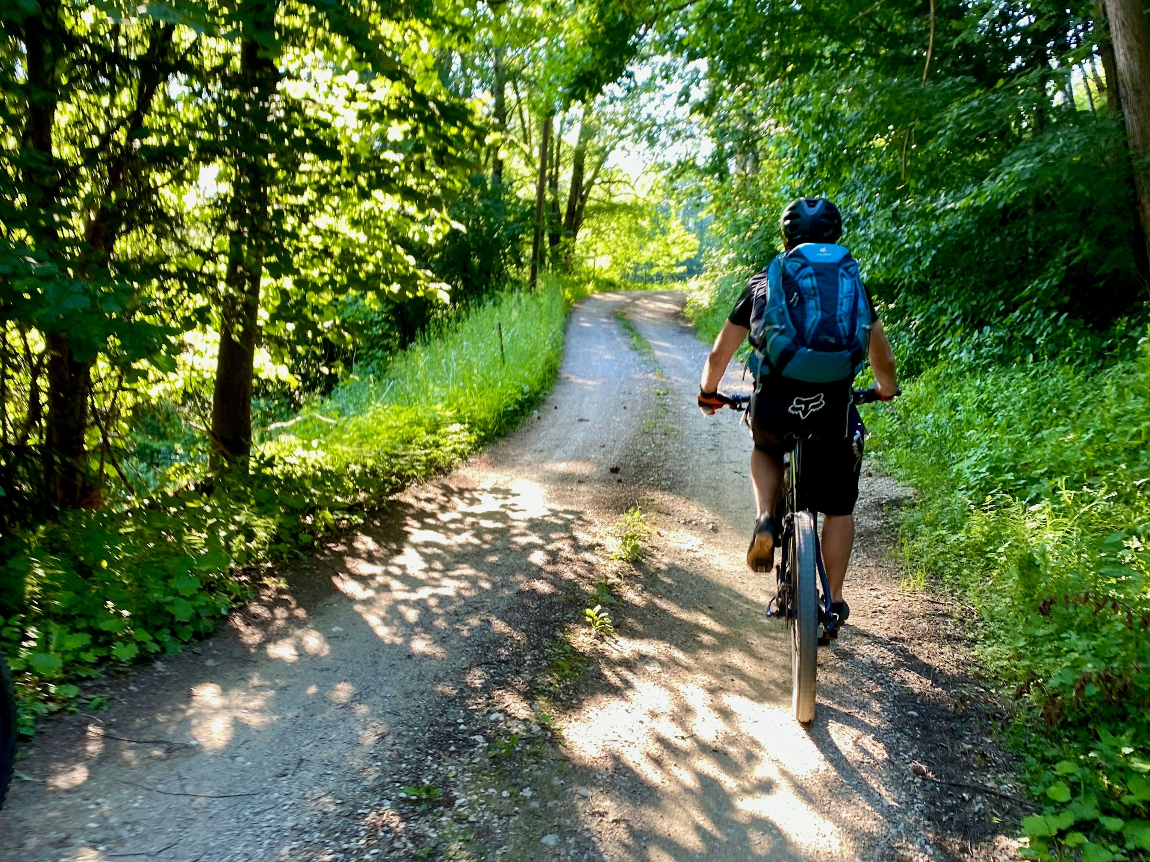 Mountain biking along the trails surrounding the Ekohotel Koroš, Slovenia