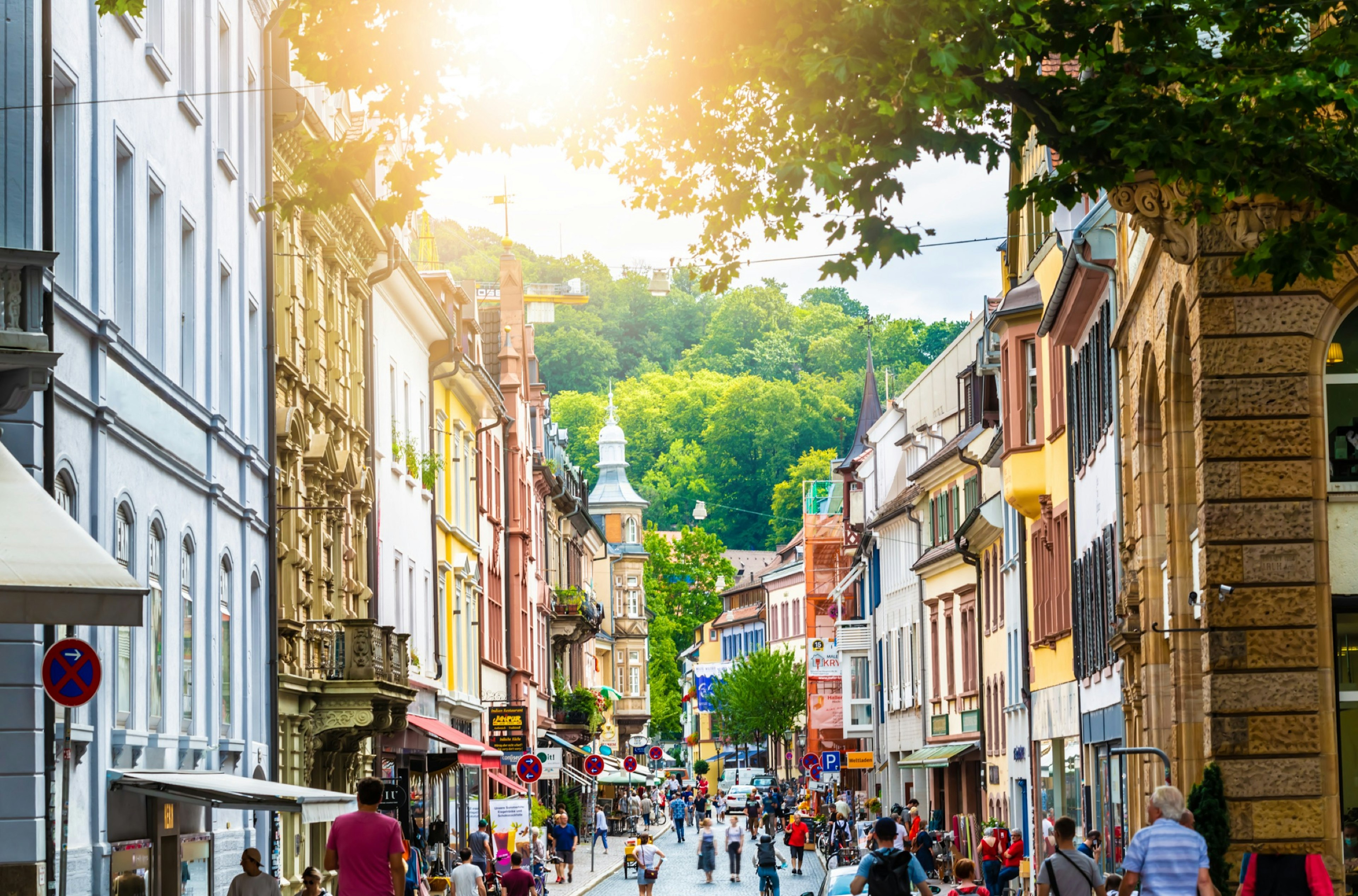 Downtown  Freiburg in Germany