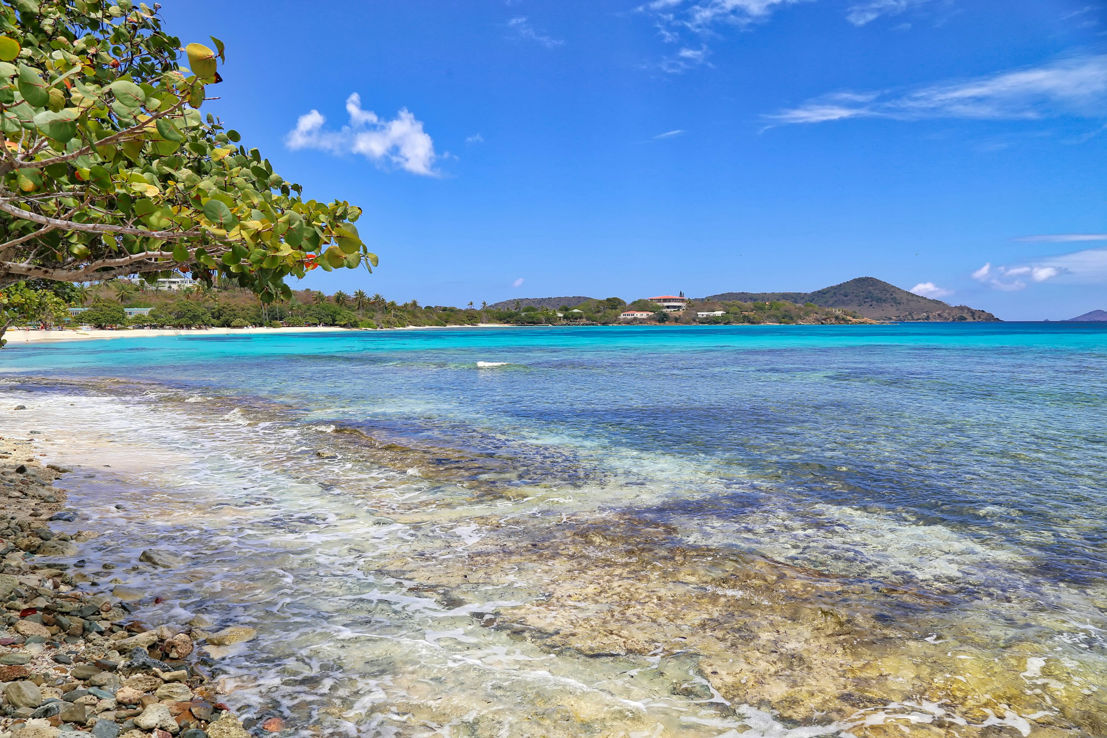 Famous Sapphire beach on St. Thomas island