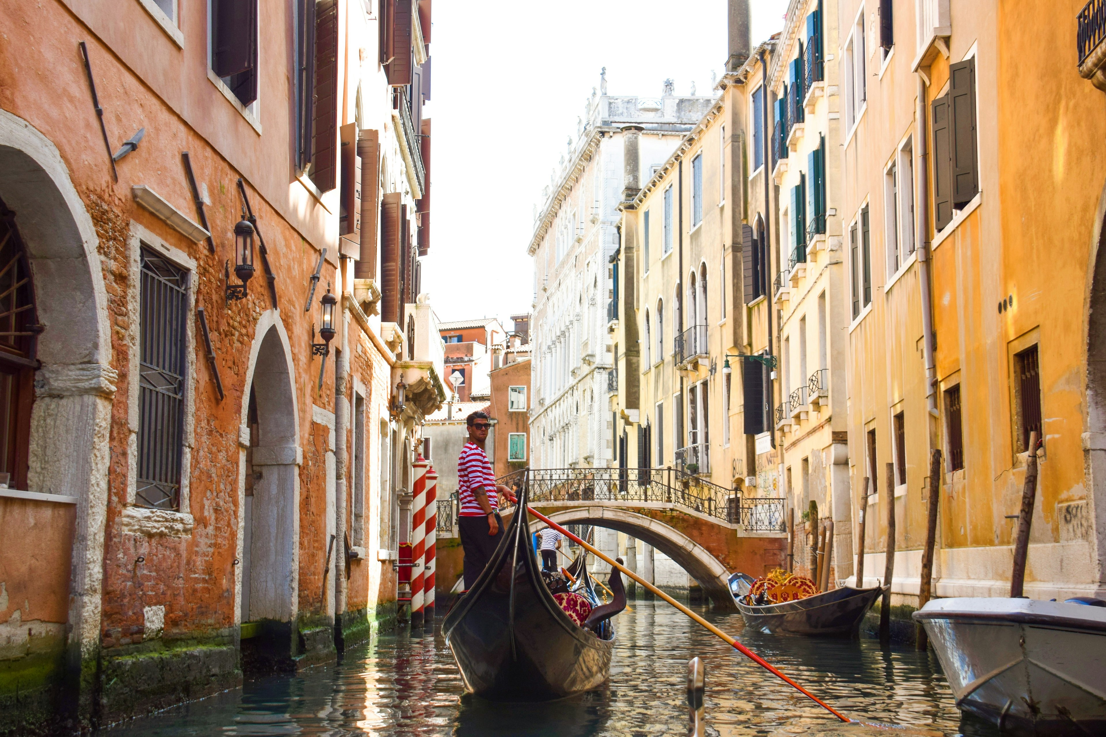 Gondola on Venetian canal