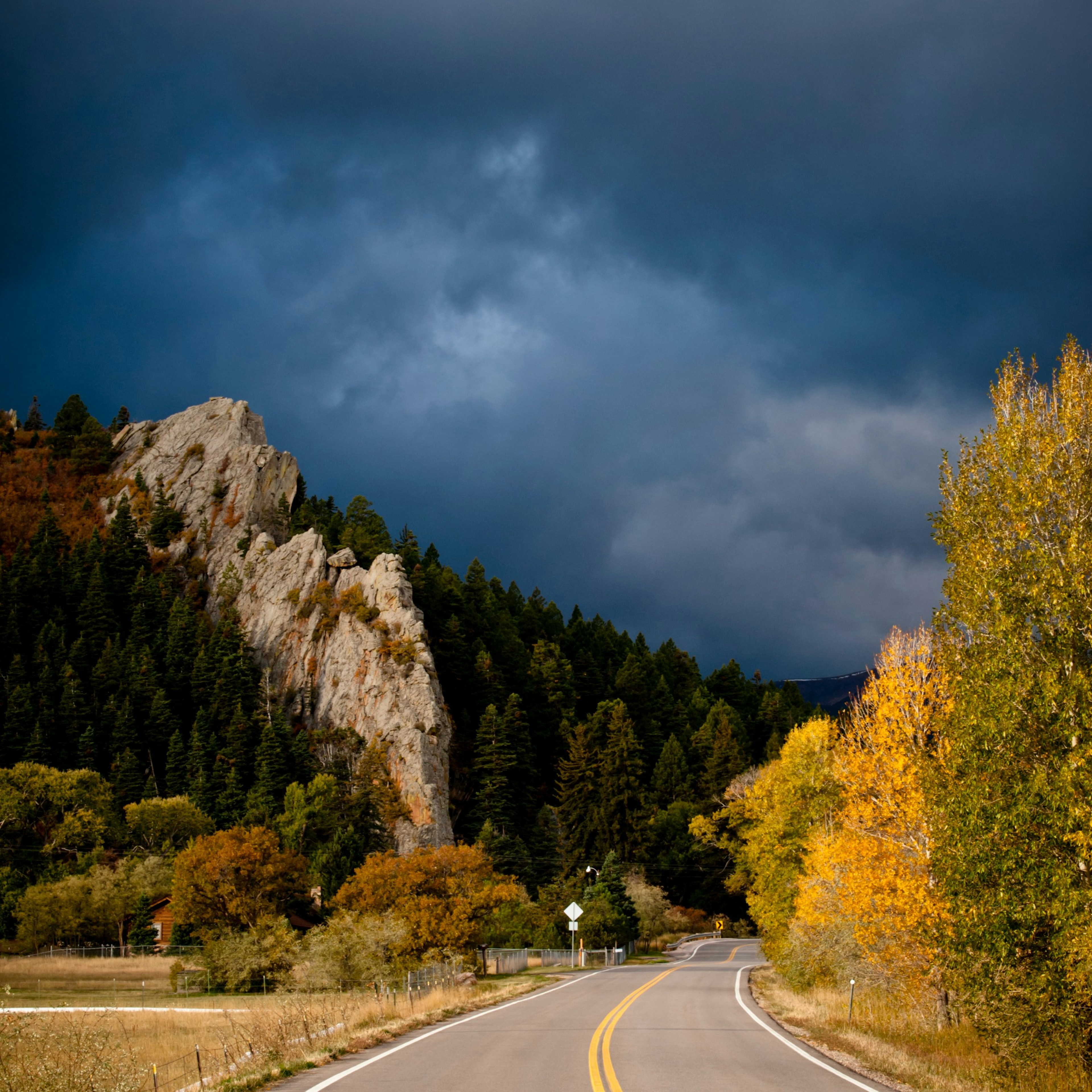 Dramatic landscapes are guaranteed on Colorado's Highway of Legends. Dan Ballard/Getty Images