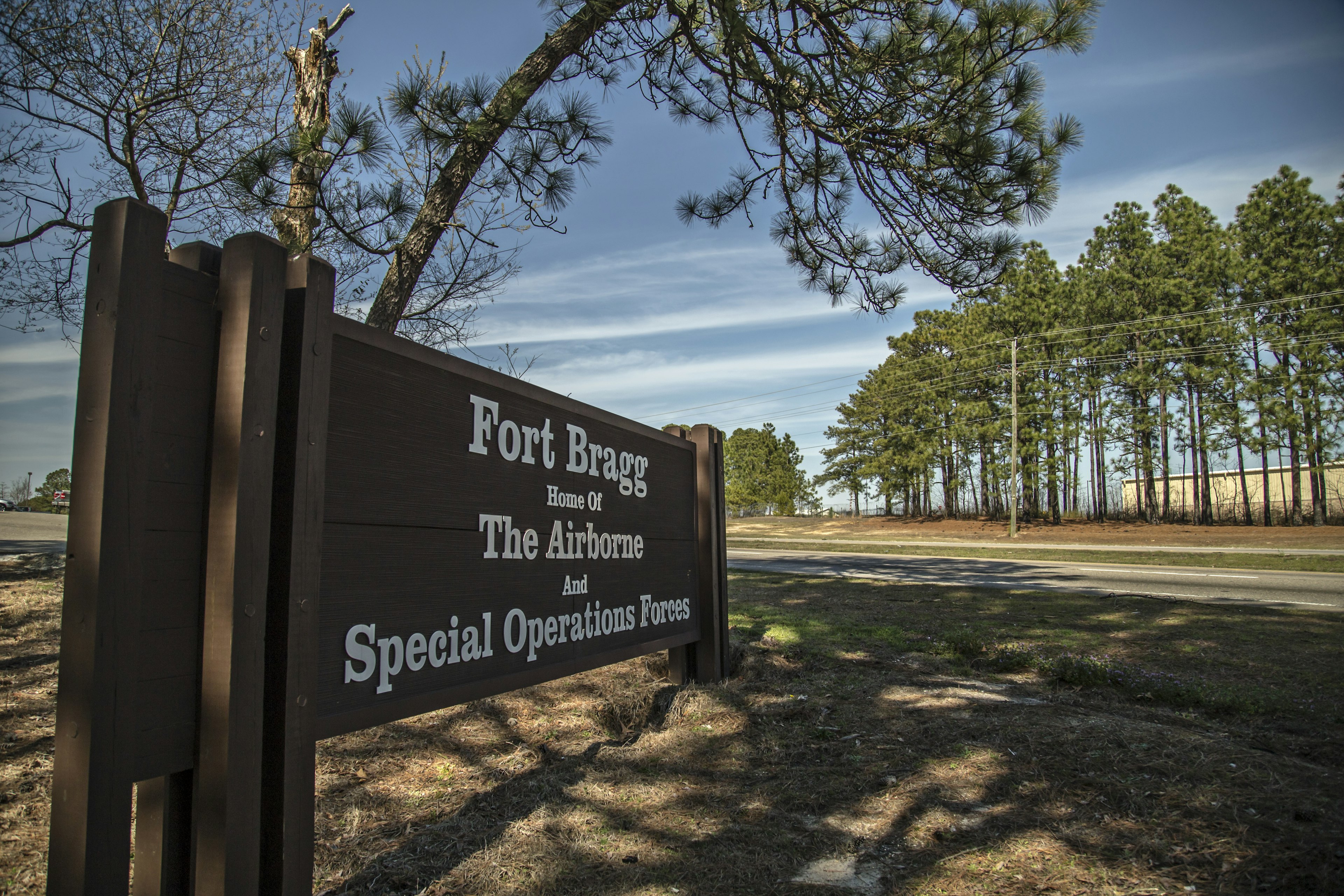 Fort Bragg Entrance Sign