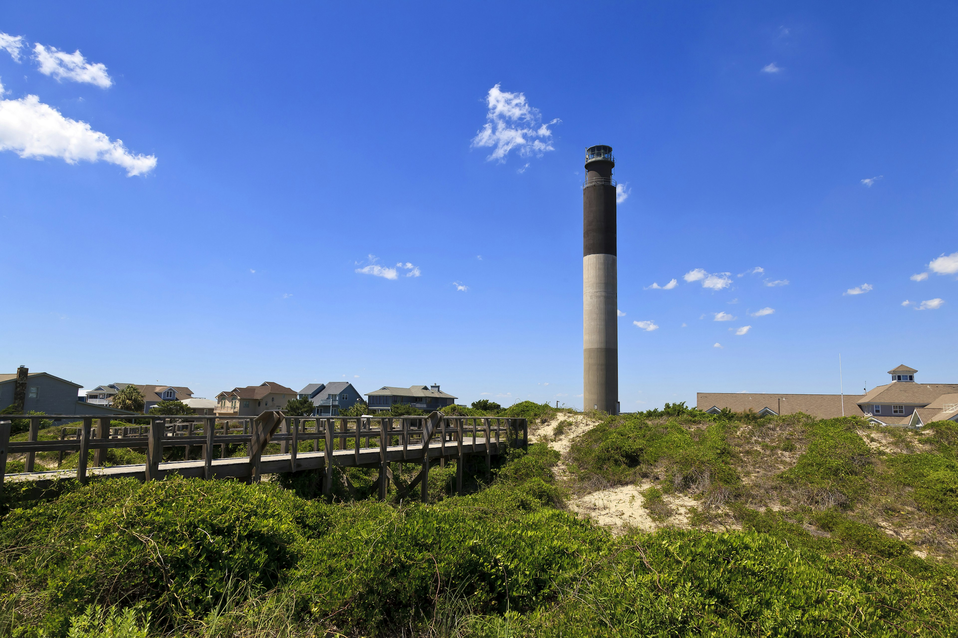 Oak Island Lighthouse in Caswell Beach