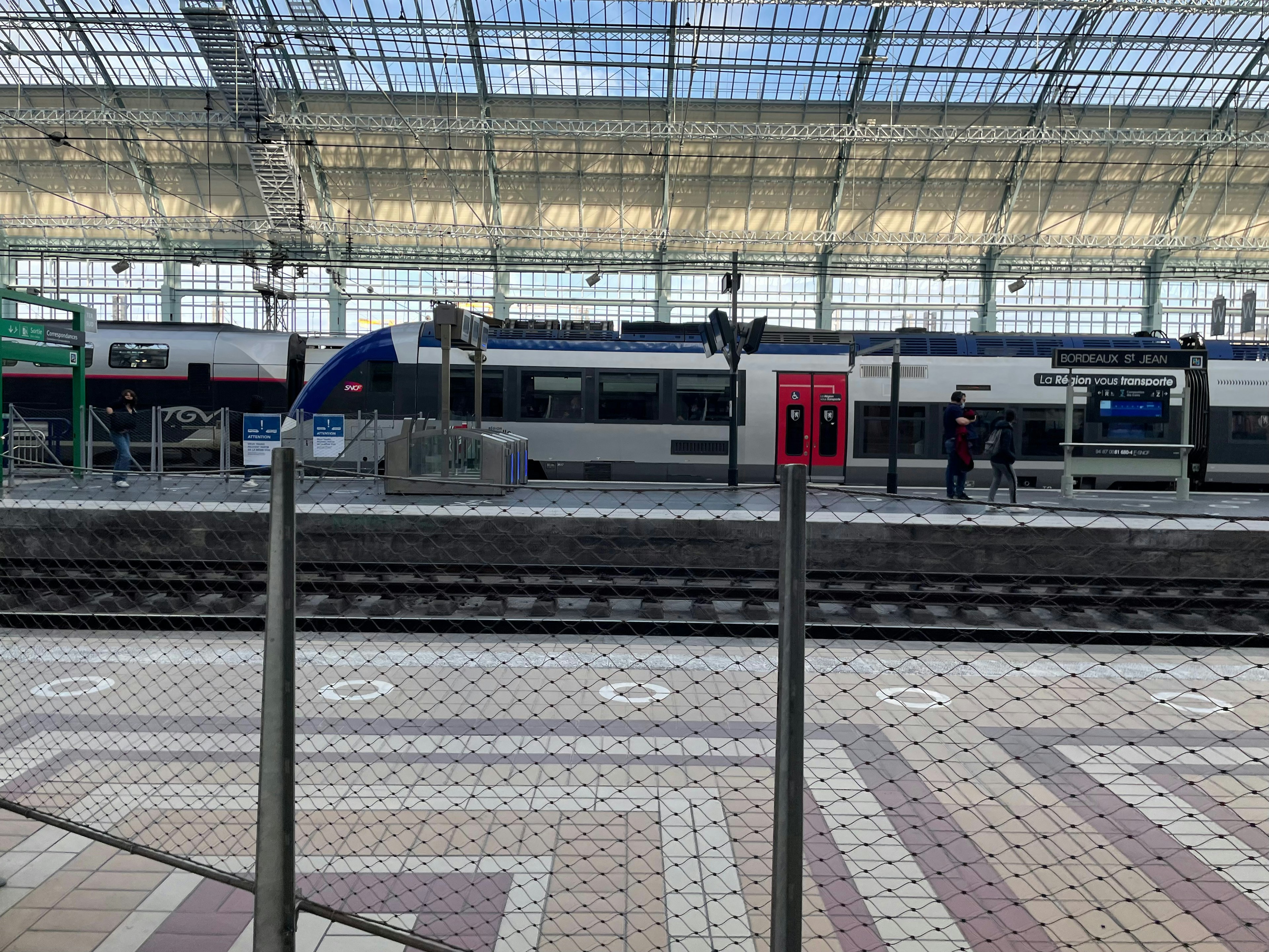 Train station in Bordeaux, France