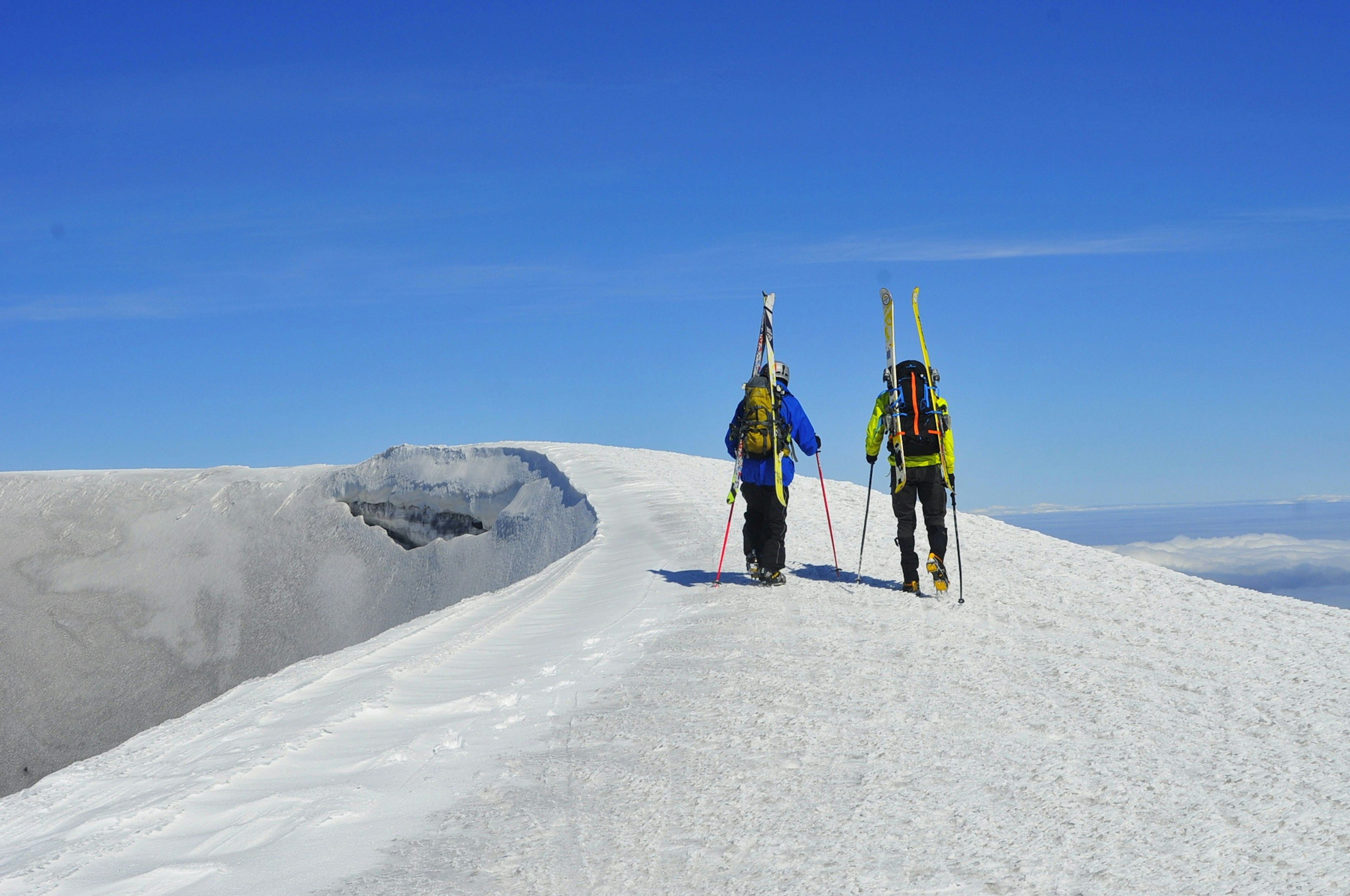 Villarrica volcano crater