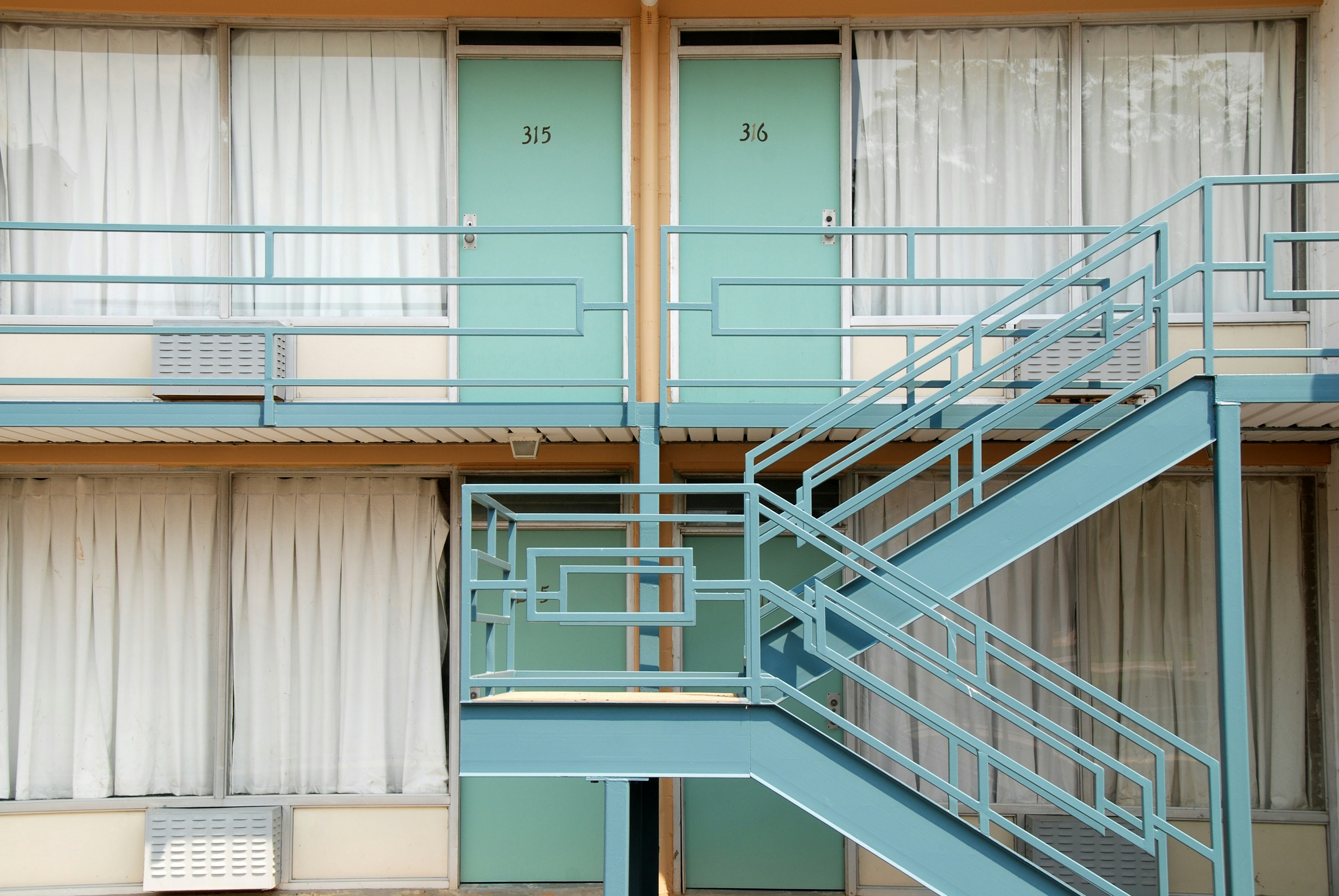Close Up View to the Facade of Lorraine Motel