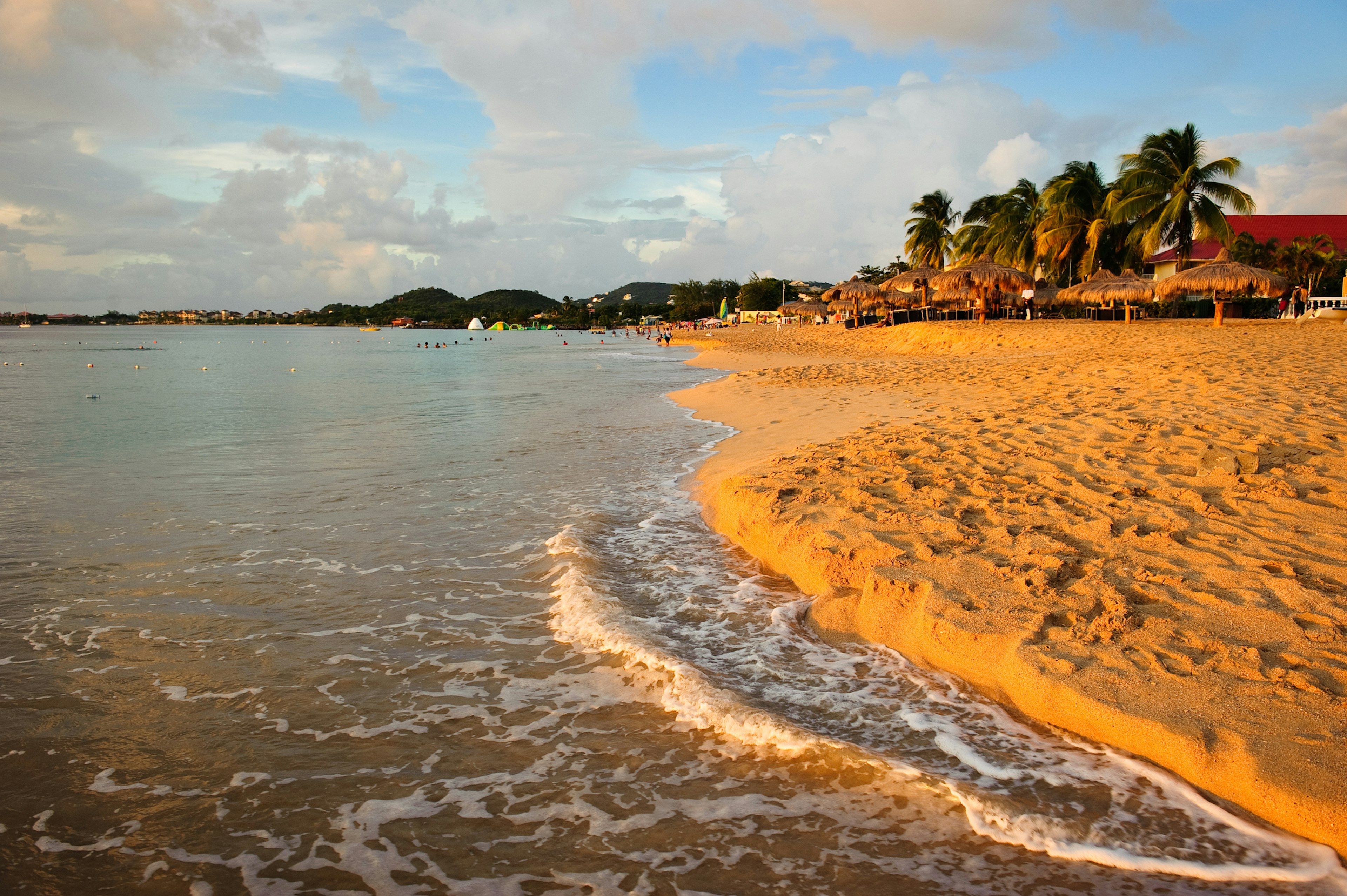 Sunset on Reduit Beach, Gros Islet, Saint Lucia