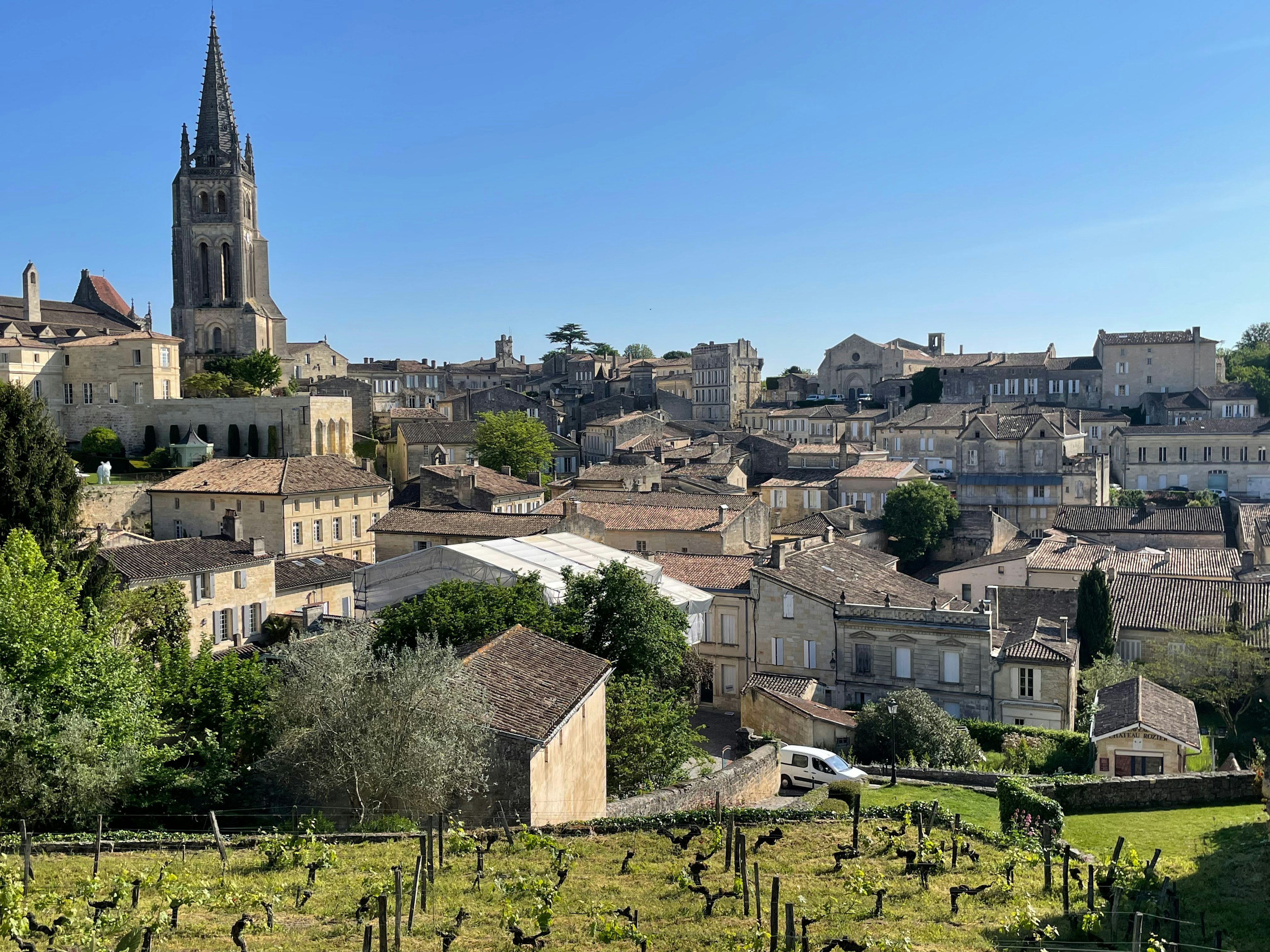 Looking out over Saint-Émilion, France.