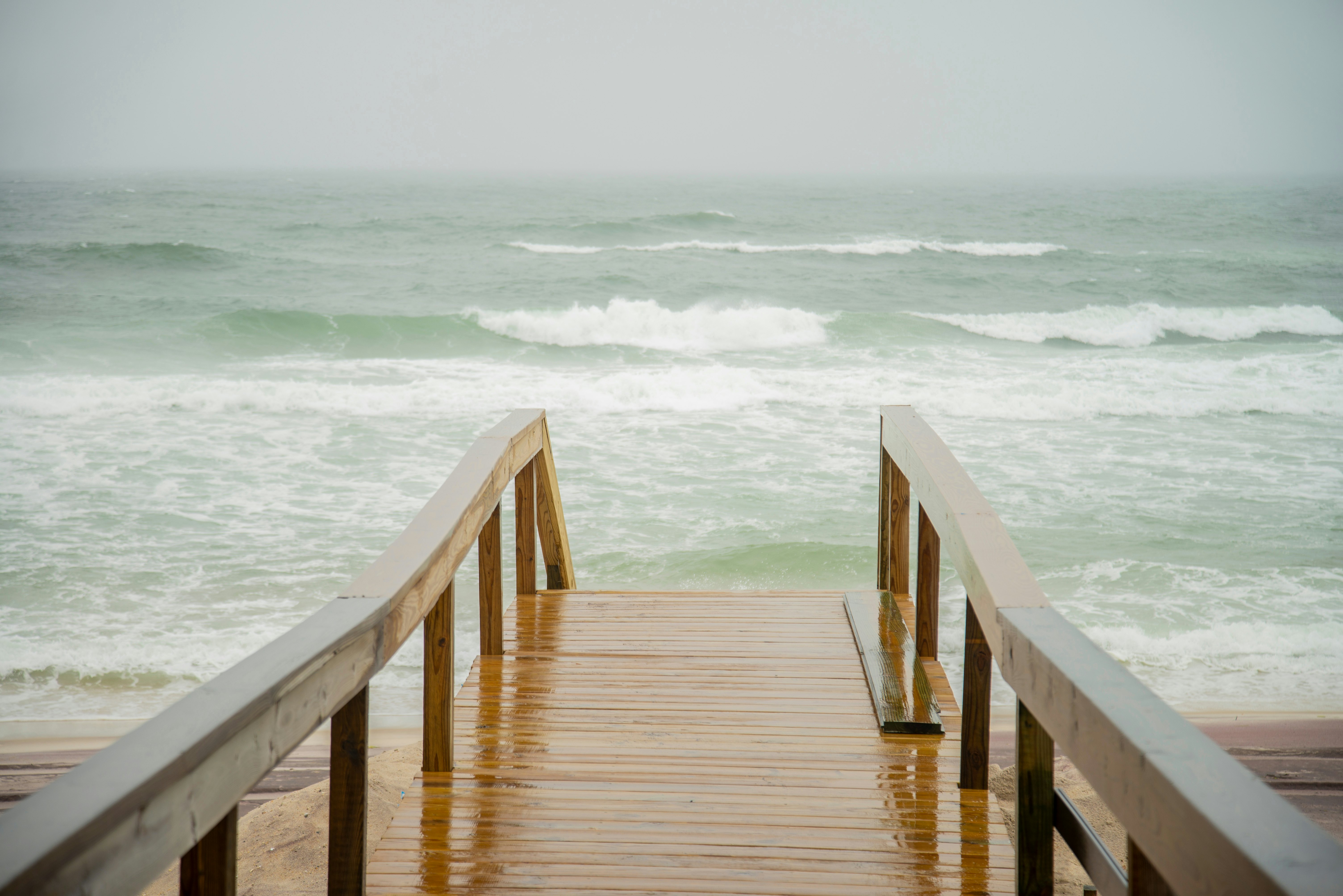 Beach access at The Pines